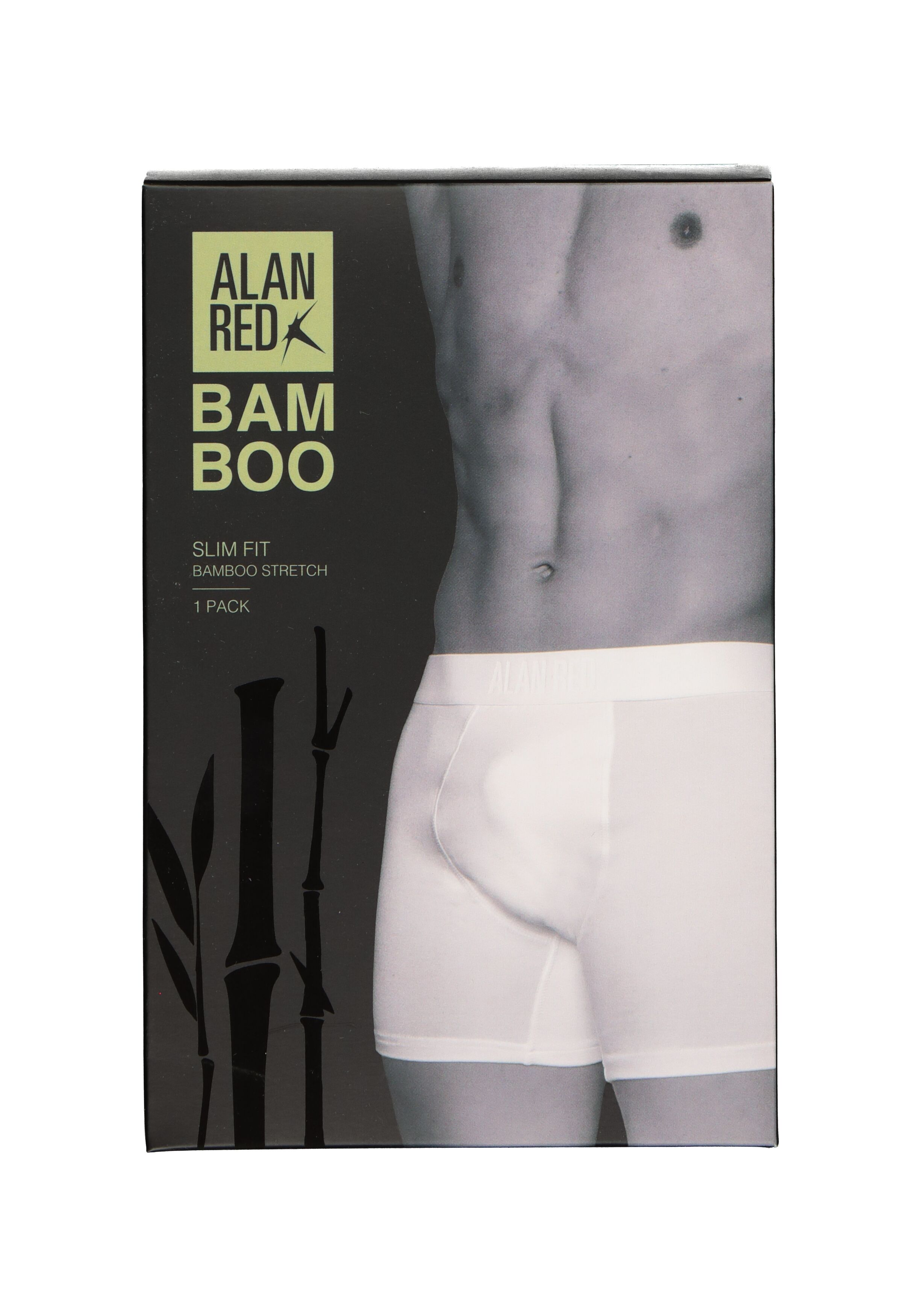 ALAN RED boxershorts Bomber bamboo (2-pack), zwart