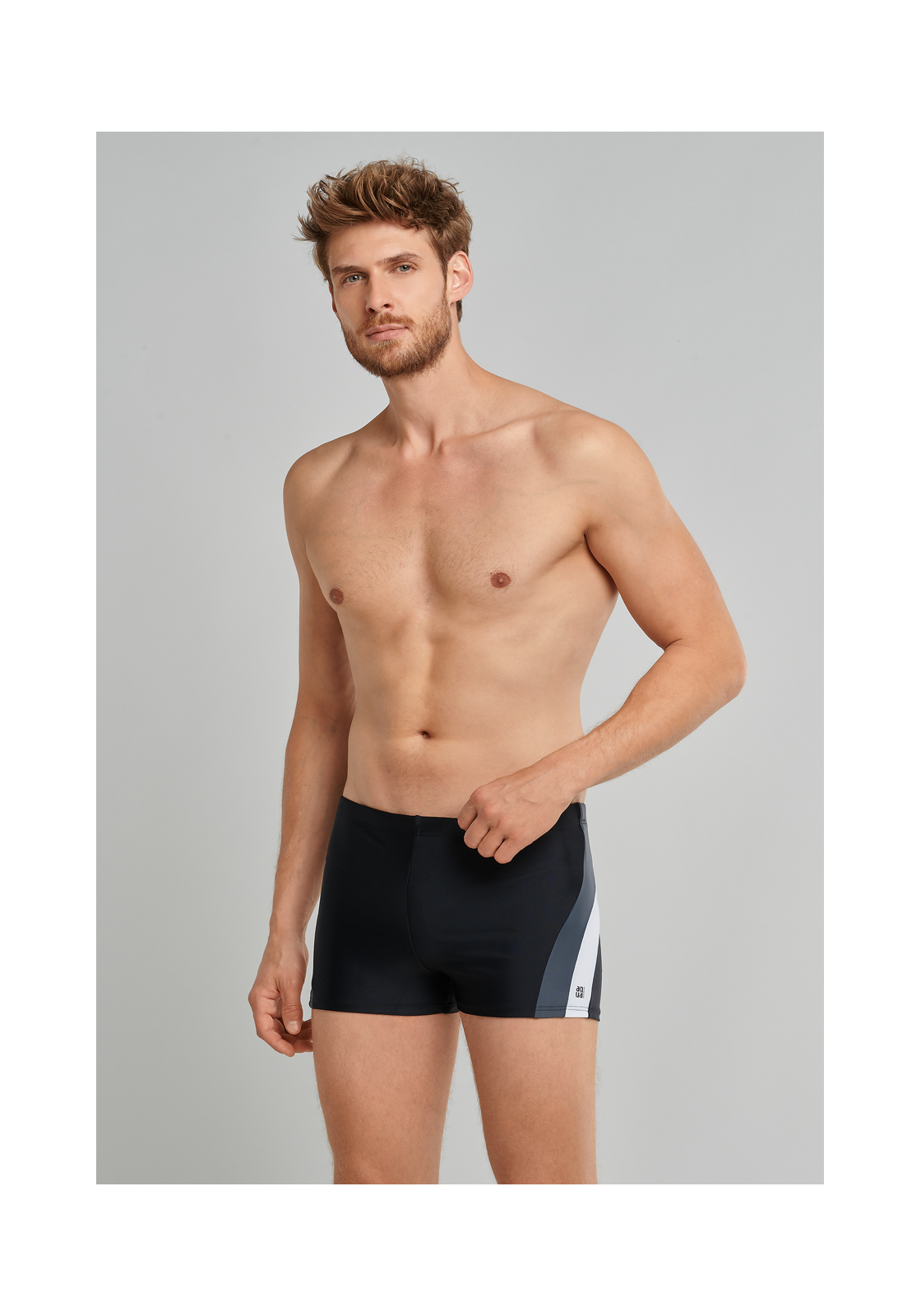 image_8_172768-000_4_1280x1280 SCHIESSER Nautical Active heren badkleding, retro zwembroek in gerecyclede tricot zijstrepen zwart