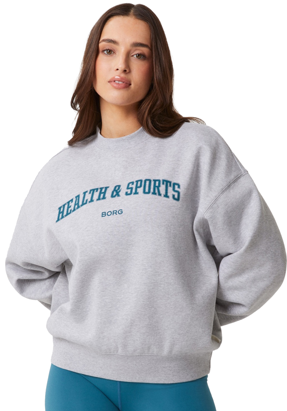 Bjorn Borg dames Studio oversized crew, grijs Bjorn Borg dames Studio oversized crew, grijs