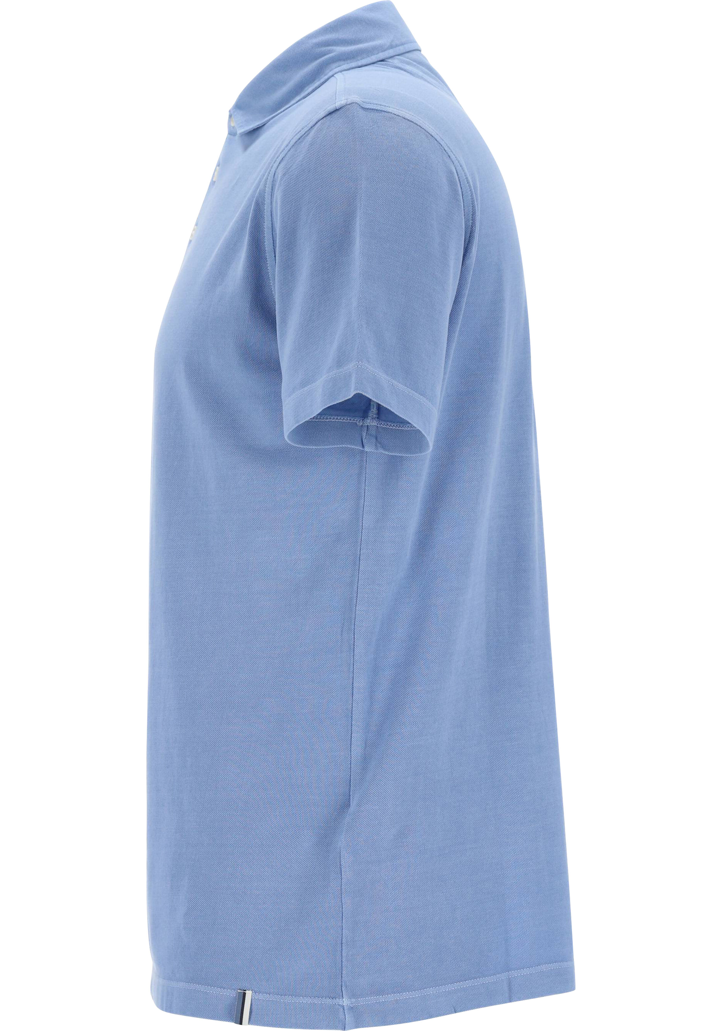 OLYMP Polo Casual, modern fit polo, lichtblauw