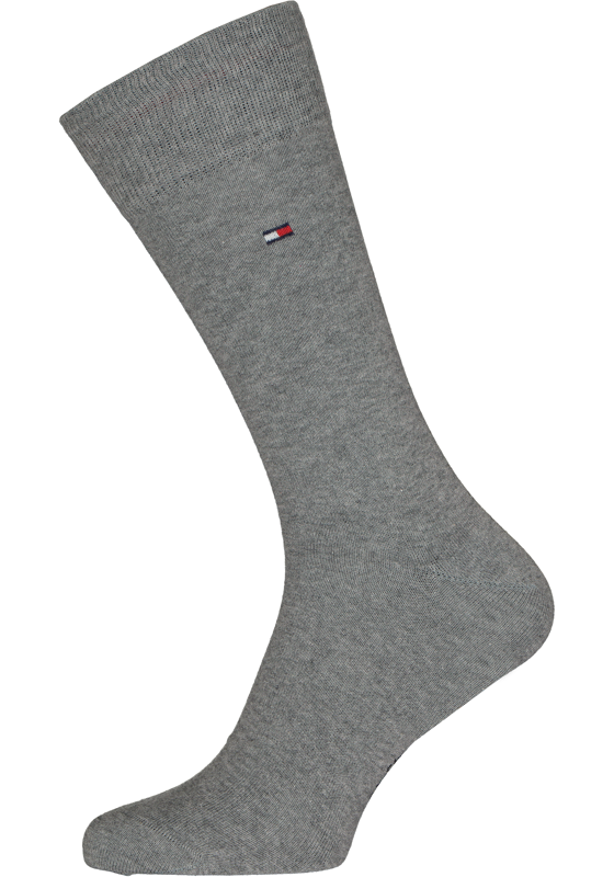 Tommy Hilfiger Classic Socks (2-pack), herensokken katoen, grijs melange  Tommy Hilfiger Classic Socks (2-pack), herensokken katoen, grijs melange