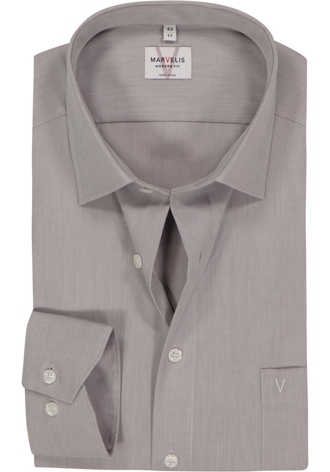 MARVELIS modern fit overhemd, grijs MARVELIS modern fit overhemd, grijs