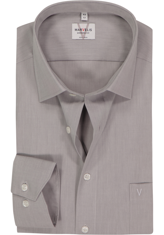 MARVELIS modern fit overhemd, grijs MARVELIS modern fit overhemd, grijs
