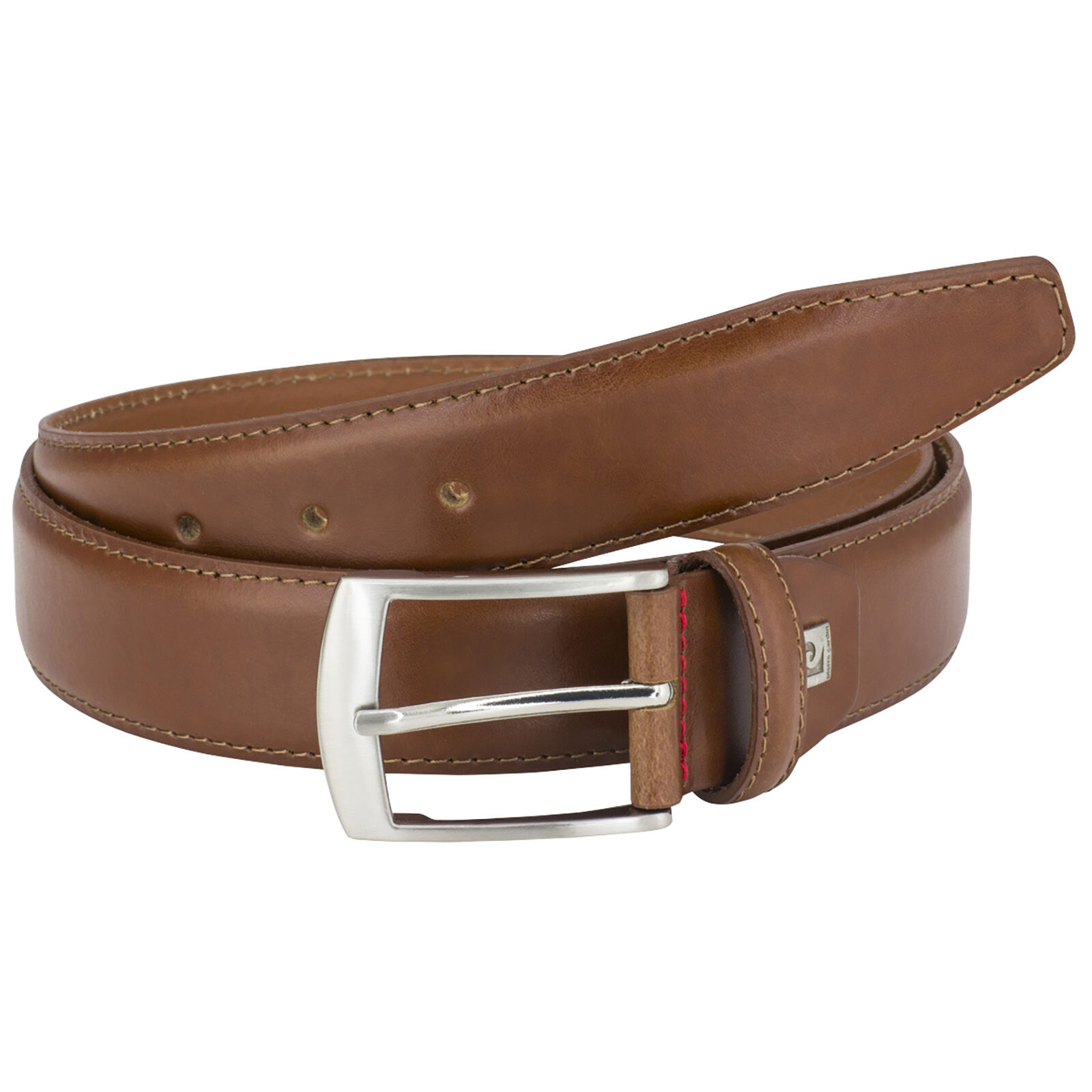 PIERRE CARDIN leren heren riem, cognac