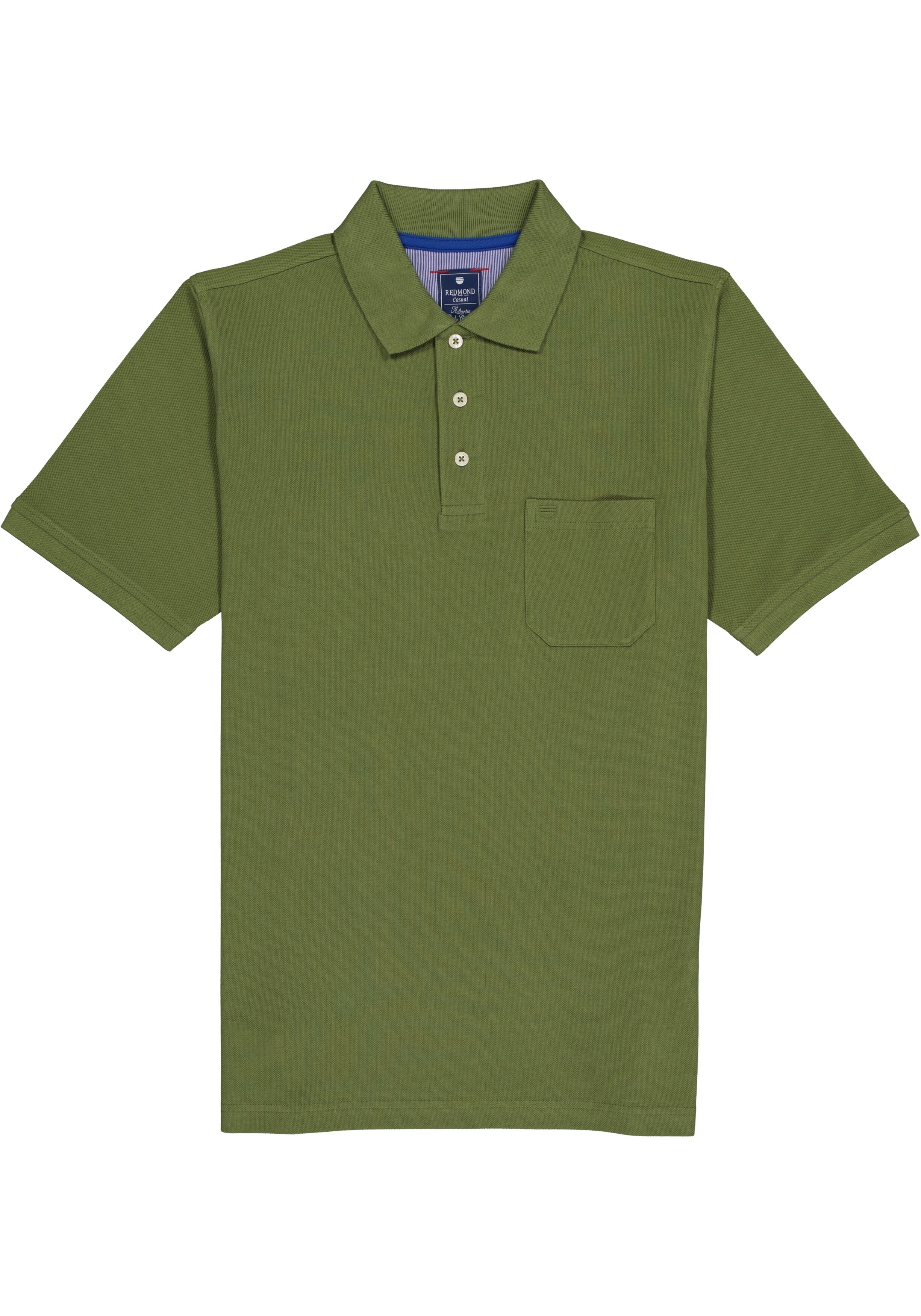 Redmond regular fit poloshirt, army groen