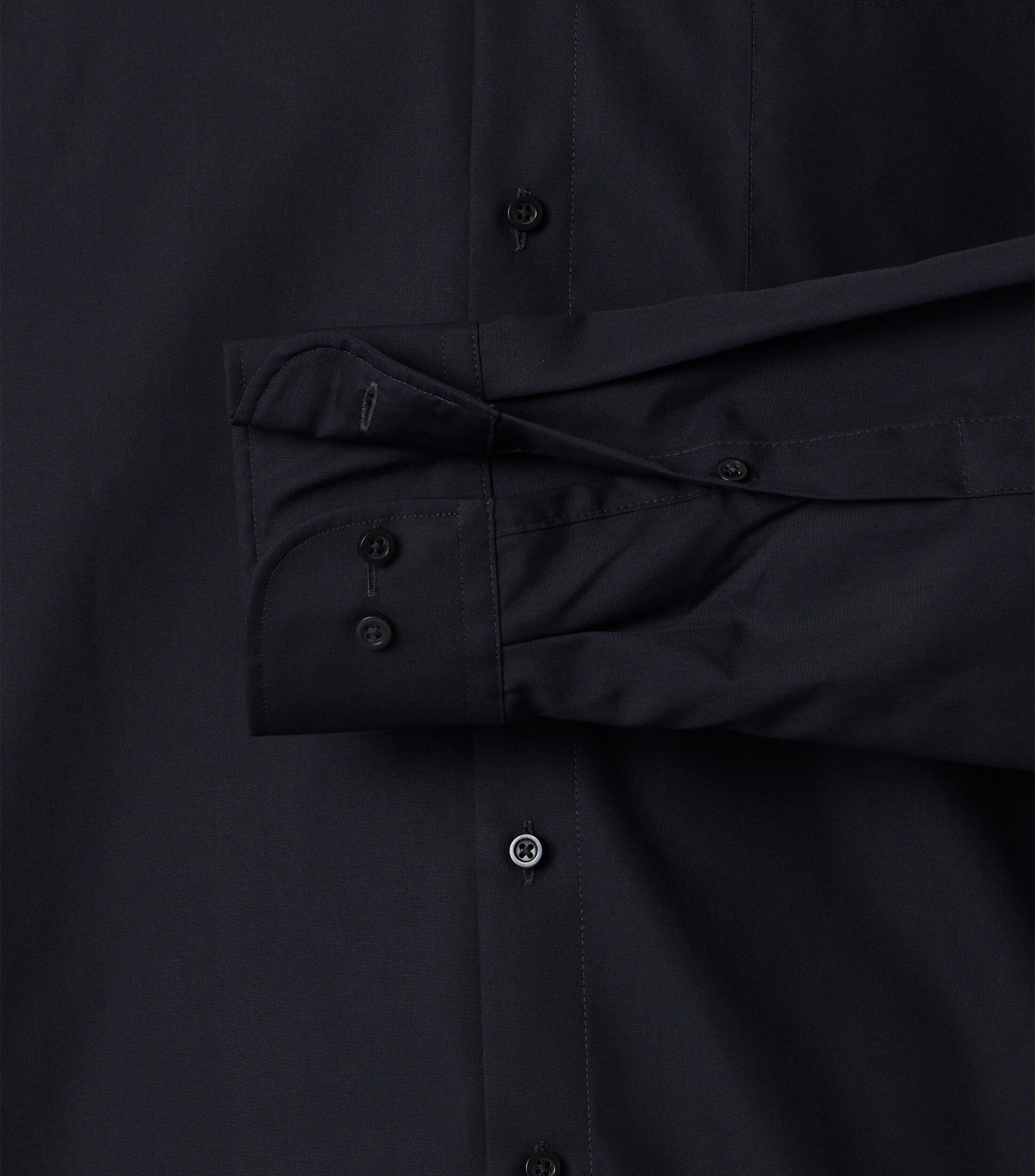 VENTI modern fit overhemd, twill, zwart