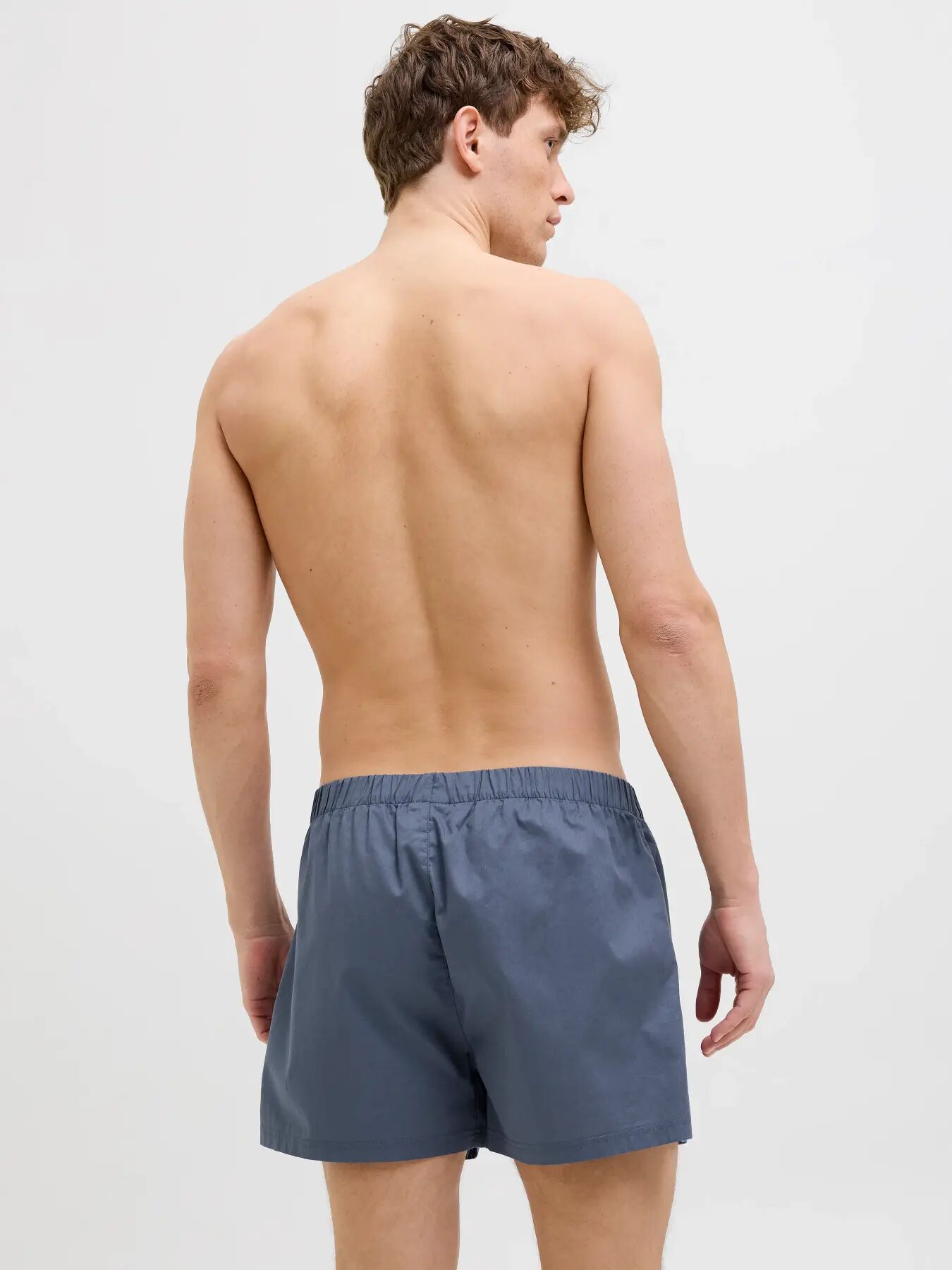 JACK & JONES Jacmilano woven boxers (3-pack), heren wijde boxers, vintage indigo naval academy, black