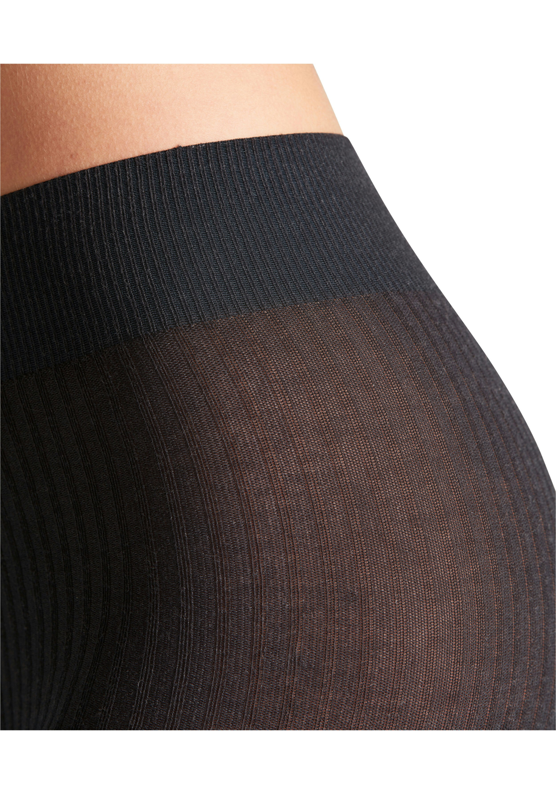 FALKE Family Rib TI dames panty, anthra.melange FALKE Family Rib TI dames panty, anthra.melange