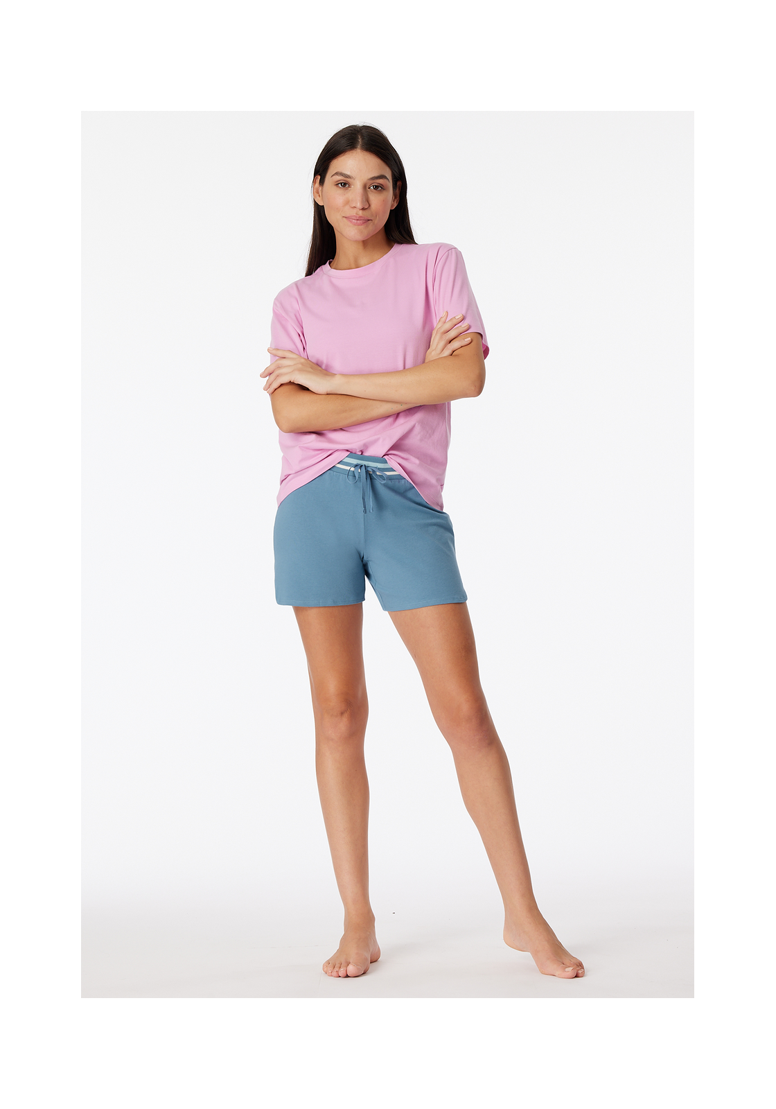 image_8_181191-808_5_1280x1280 SCHIESSER Mix+Relax Organic Cotton loungebroek kort, dames broek kort blauw-grijs