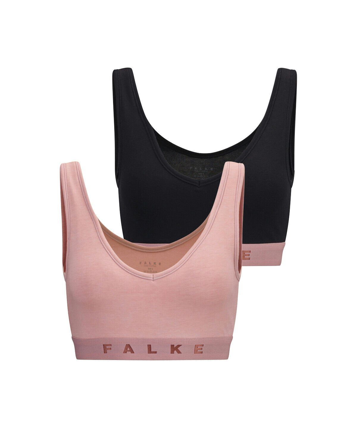 FALKE dames bustier Daily Comfort, bralette, zwart en roze