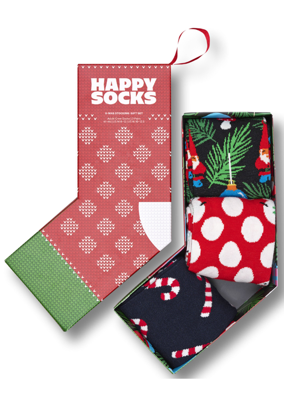 Happy Socks X-Mas Stocking Socks Gift Set (3-pack), unisex sokken in cadeauverpakking Happy Socks X-Mas Stocking Socks Gift Set (3-pack), unisex sokken in cadeauverpakking