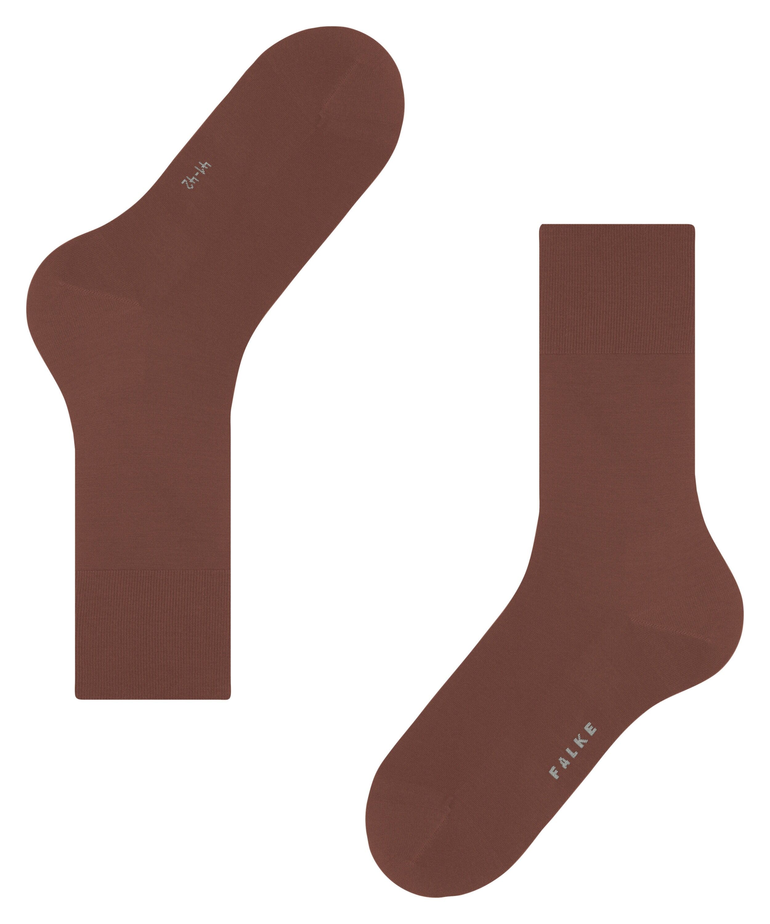 FALKE ClimaWool herensokken, cognac bruin (brandy)