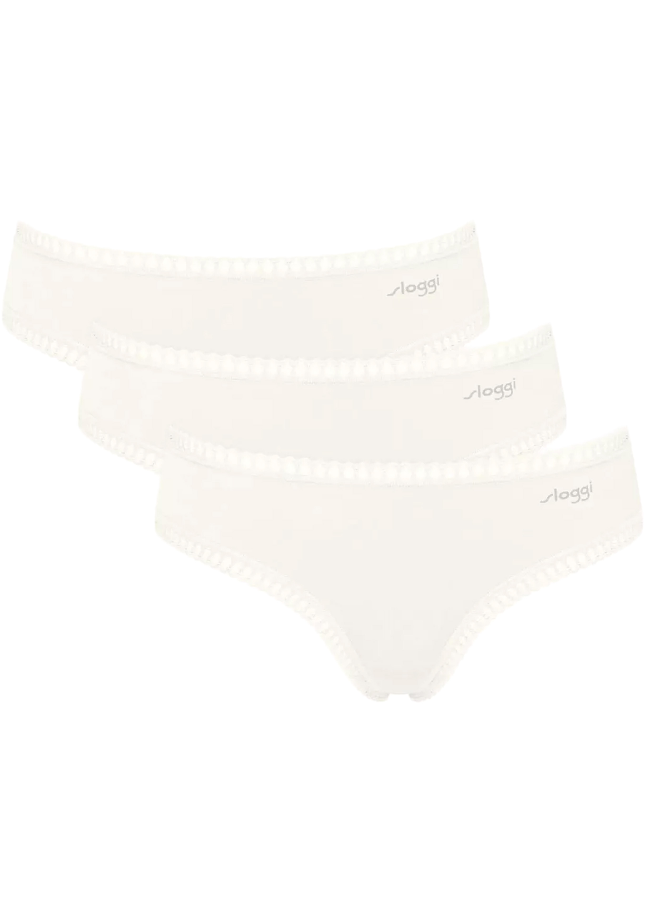 Sloggi Women GO Crush Hipster (3-pack), dames slip, wit