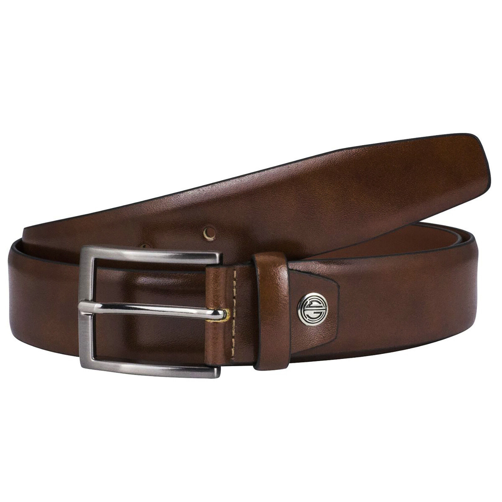 LINDENMANN leren heren riem, bruin