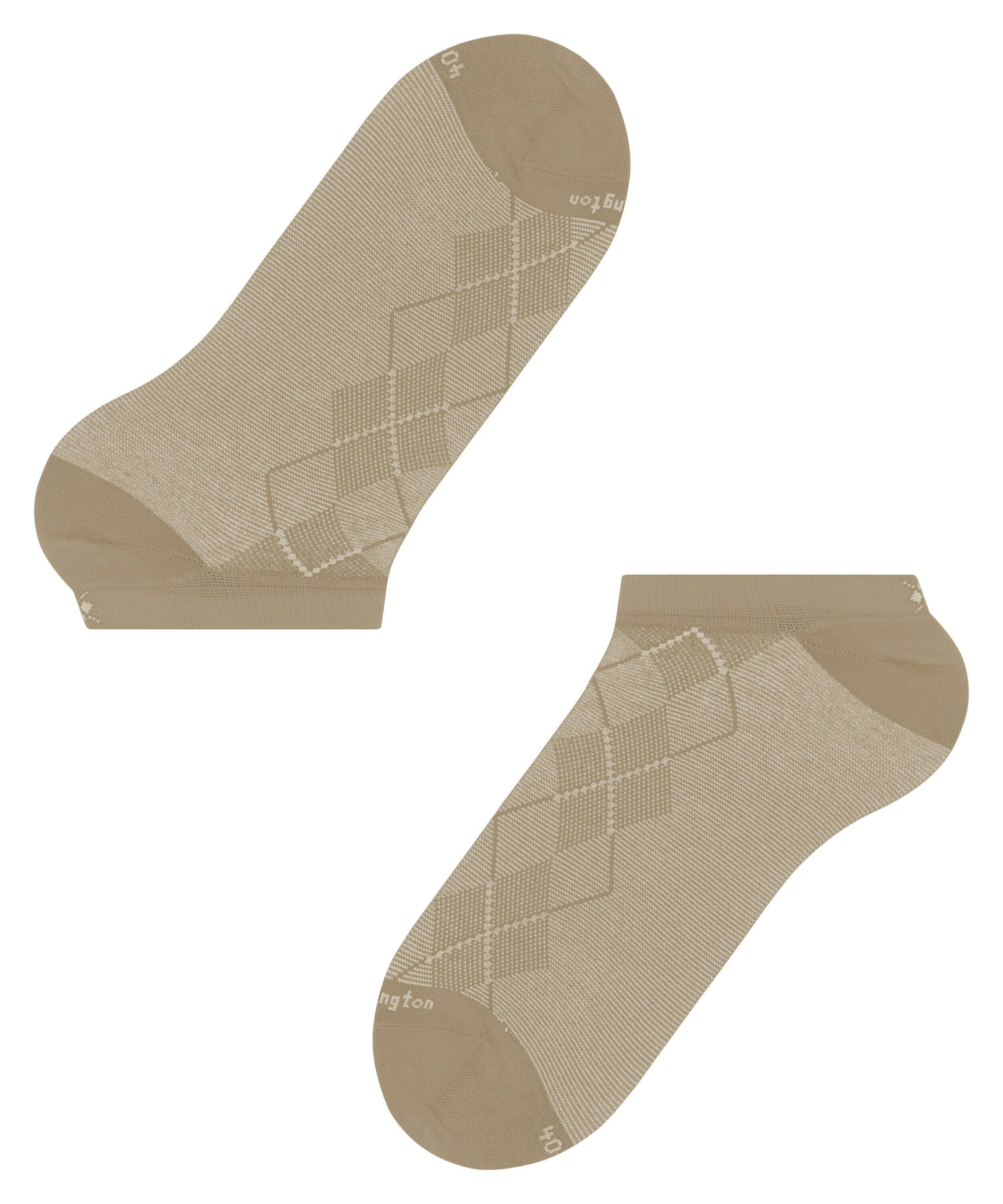 Burlington Carrington heren sneakersokken, bruin (desert sand)