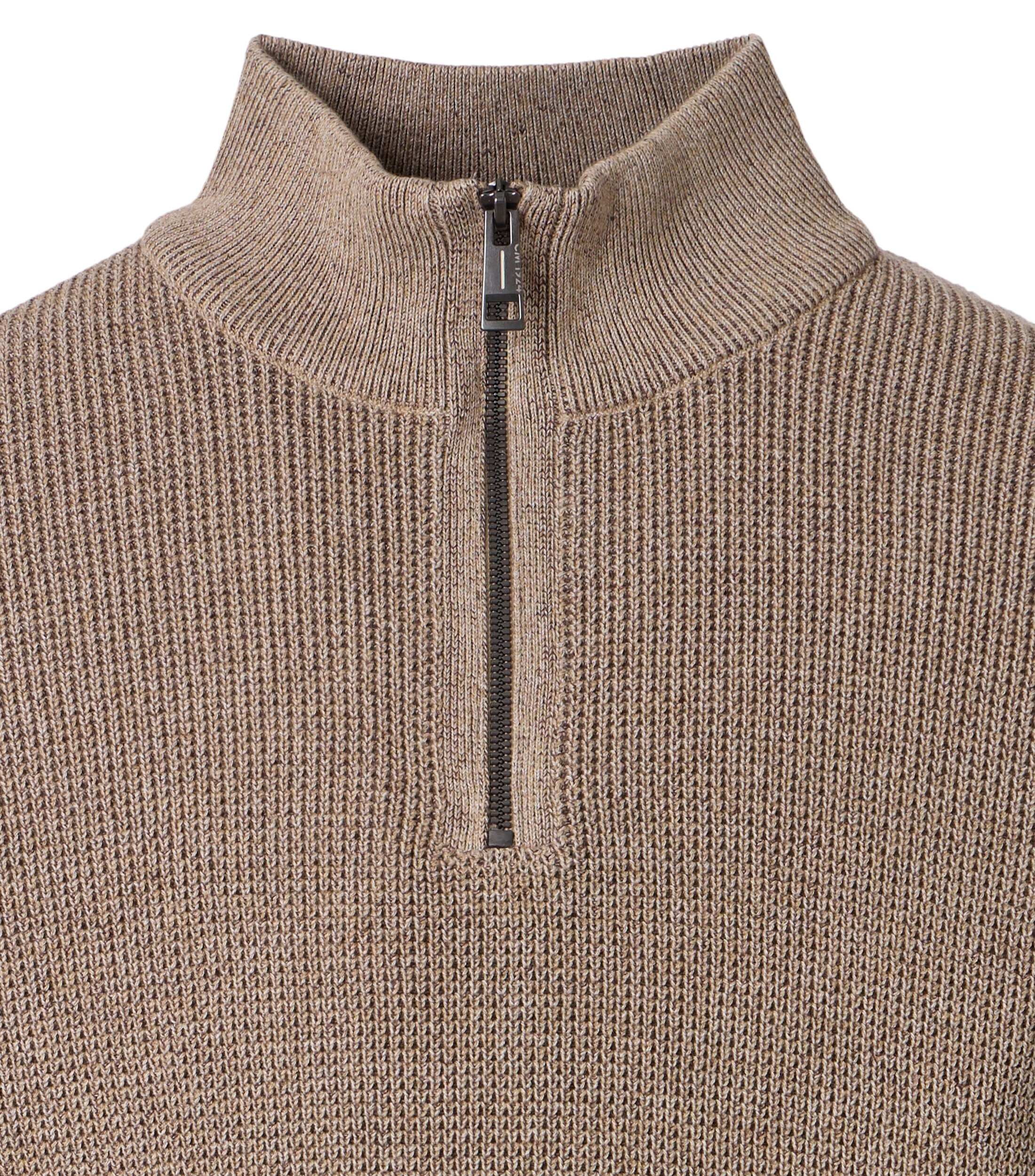CASA MODA comfort fit schipperstrui, beige, bruin