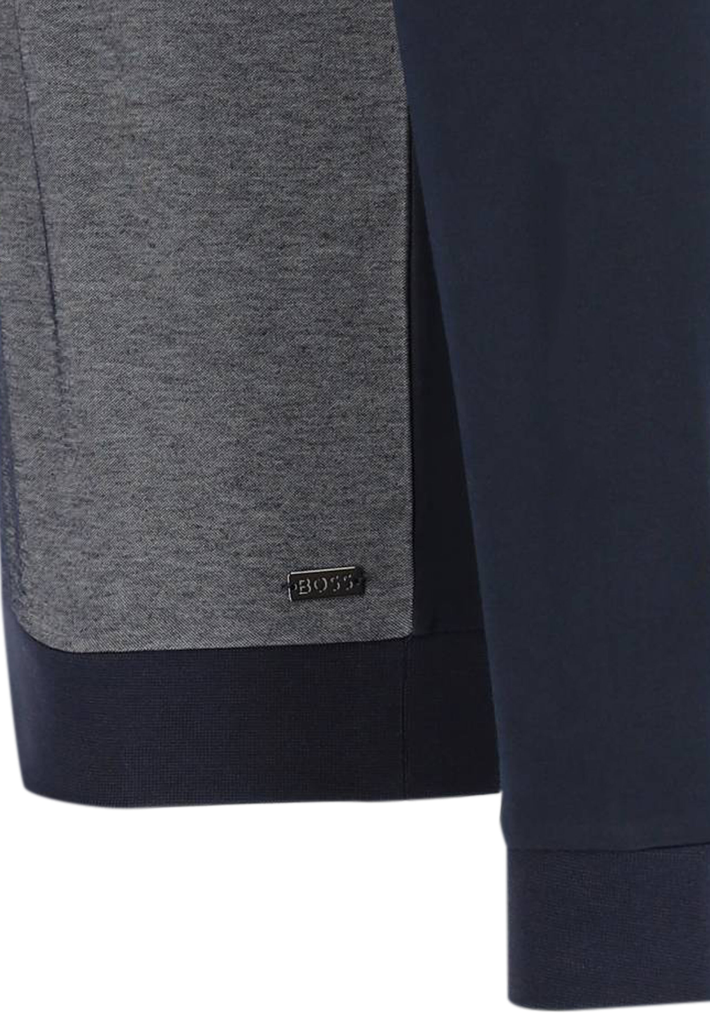BOSS Tracksuit Half Zip, heren lounge trui, donkerblauw