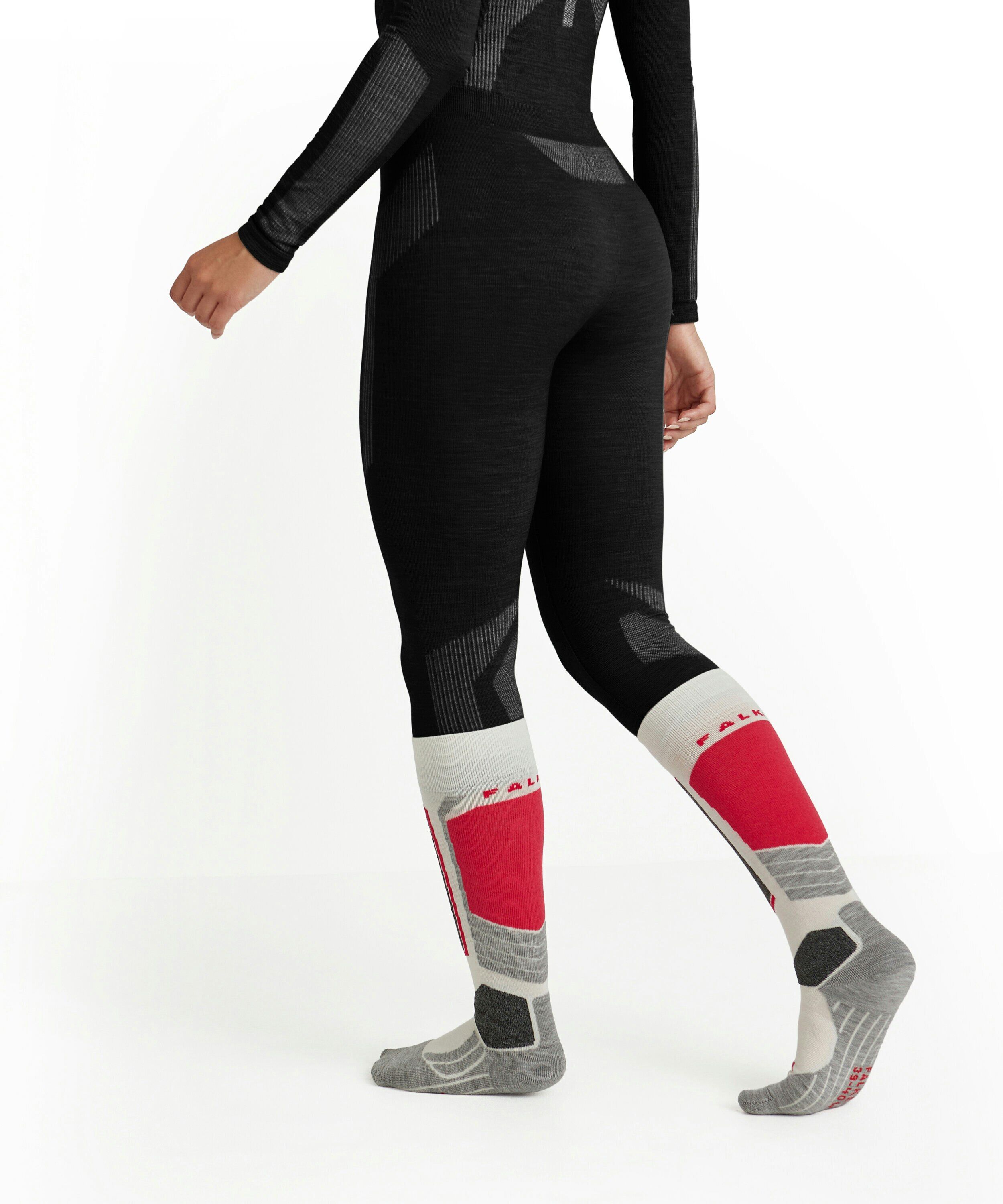 FALKE dames 3/4 tights Wool-Tech, thermobroek, zwart (black)