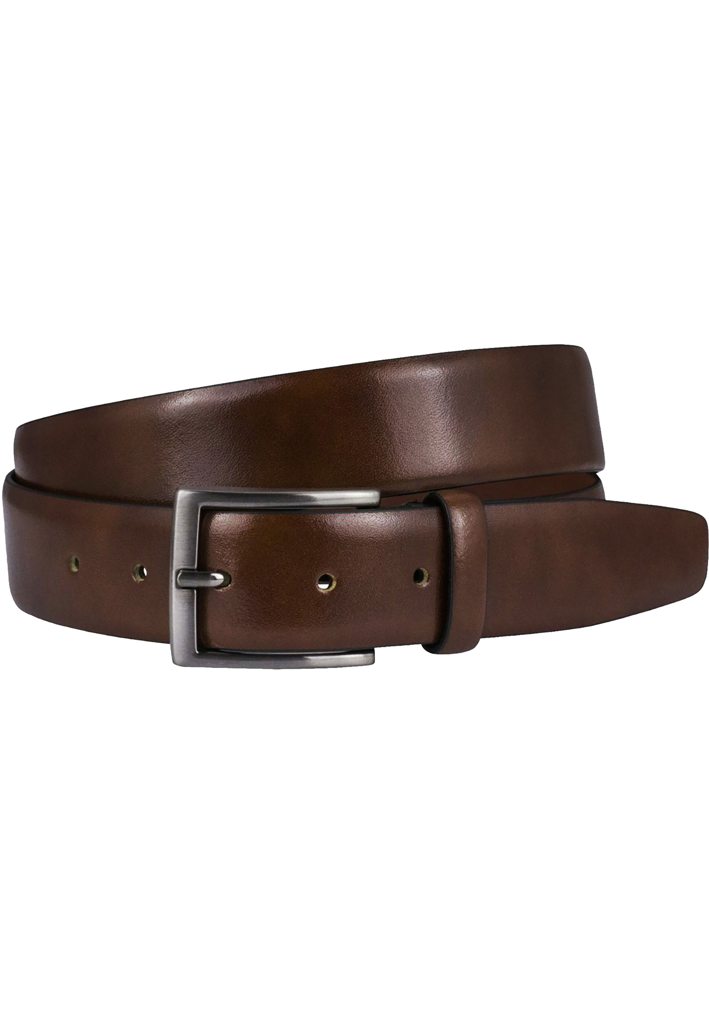LINDENMANN leren heren riem, bruin