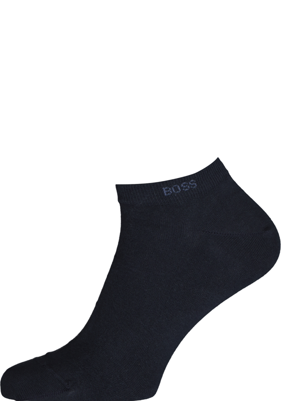 BOSS enkelsokken (2-pack), heren sneaker sokken katoen, donkerblauw BOSS enkelsokken (2-pack), heren sneaker sokken katoen, donkerblauw