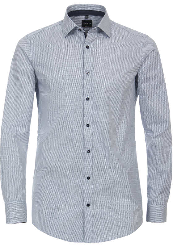 VENTI body fit overhemd, mouwlengte 72 cm, popeline, blauw VENTI body fit overhemd, mouwlengte 72 cm, popeline, blauw