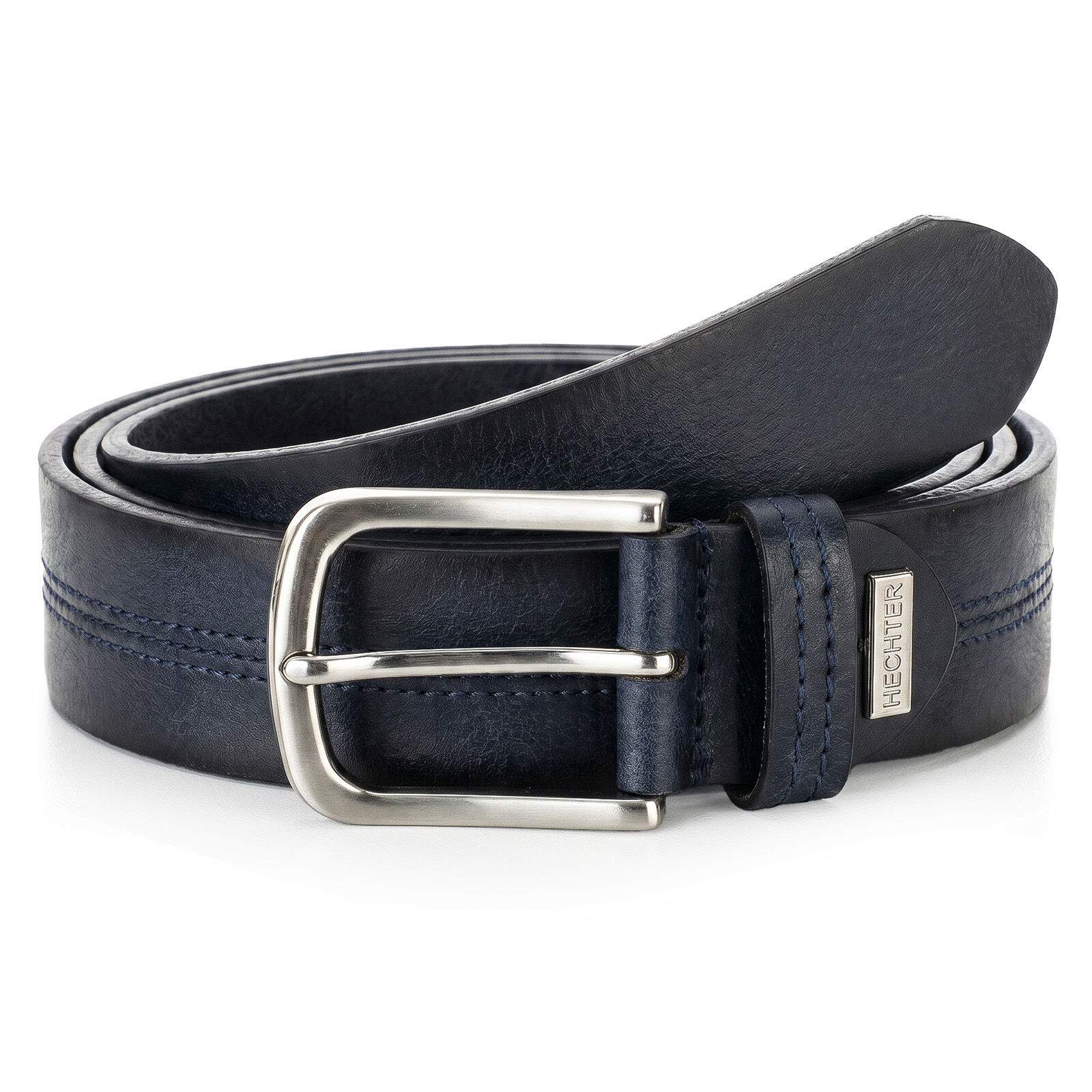 HECHTER leren heren riem, marine
