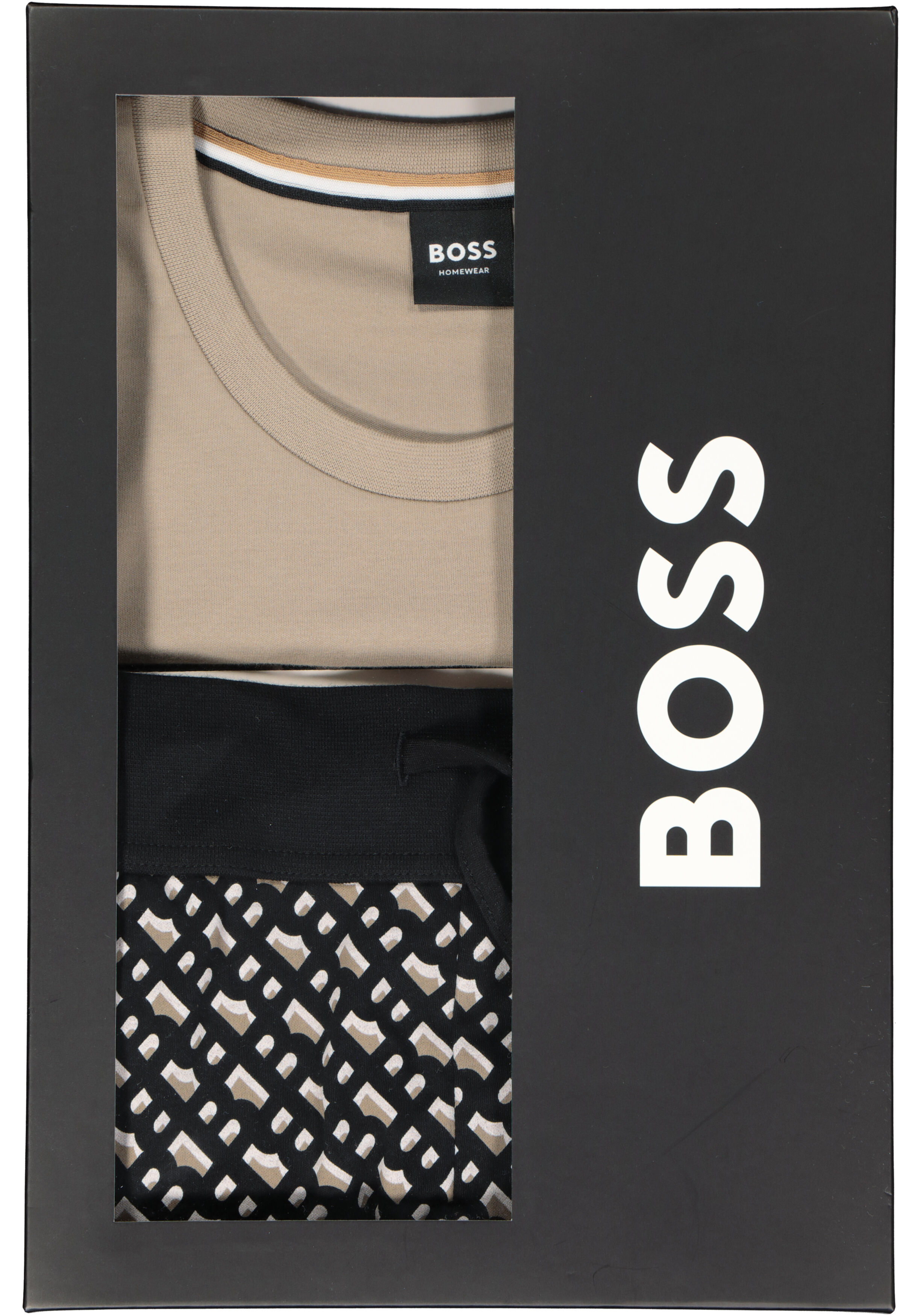 BOSS Relax Short Set, heren shortama set,  dessin