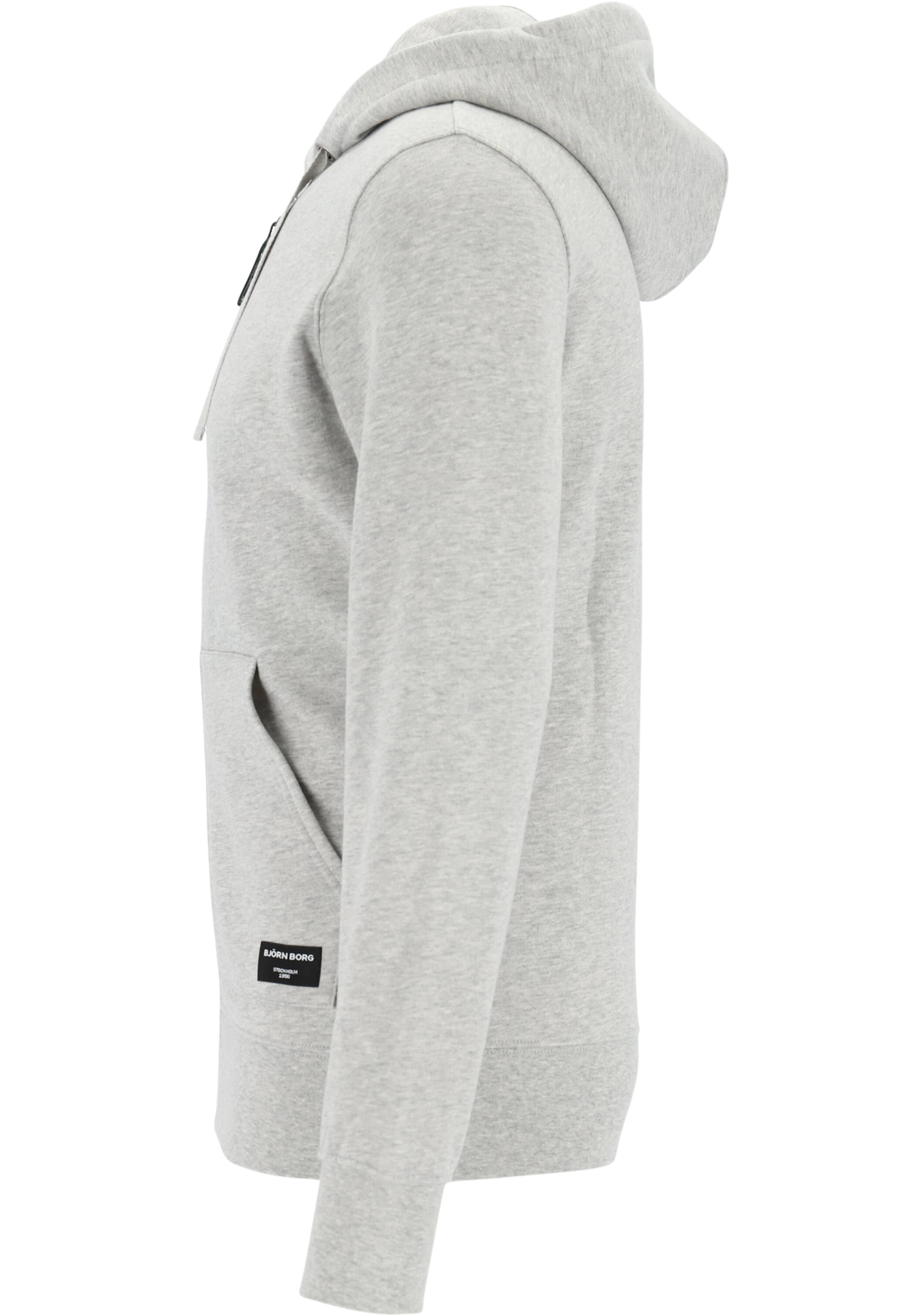 Bjorn Borg hoodie jacket, heren sweatvest dik, lichtgrijs melange Bjorn Borg hoodie jacket, heren sweatvest dik, lichtgrijs melange