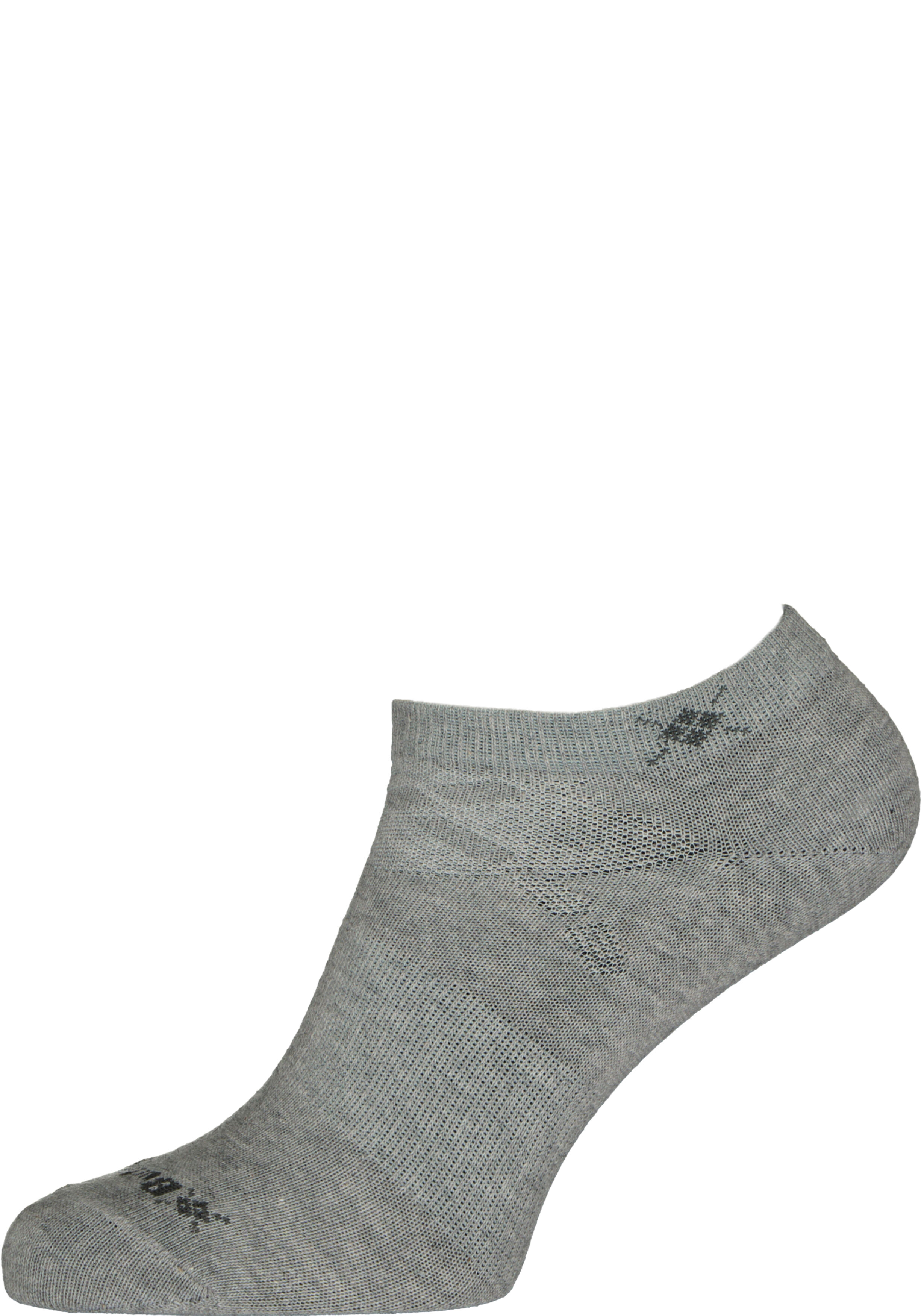 Burlington Everyday dames enkelsokken (2-pack), katoen, grijs 