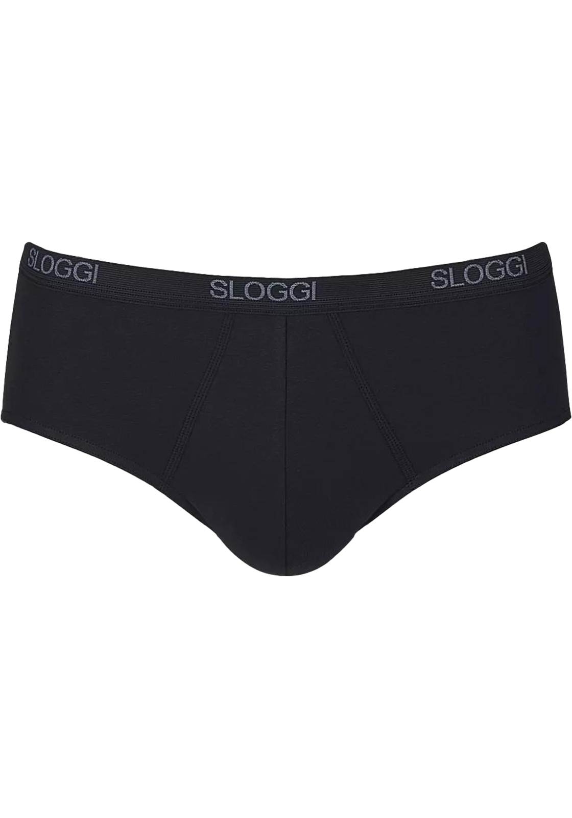 1-7610604032661-sloggi-mannen_HR Sloggi Men Basic Midi, heren slip met smalle zijkanten (1-pack), zwart