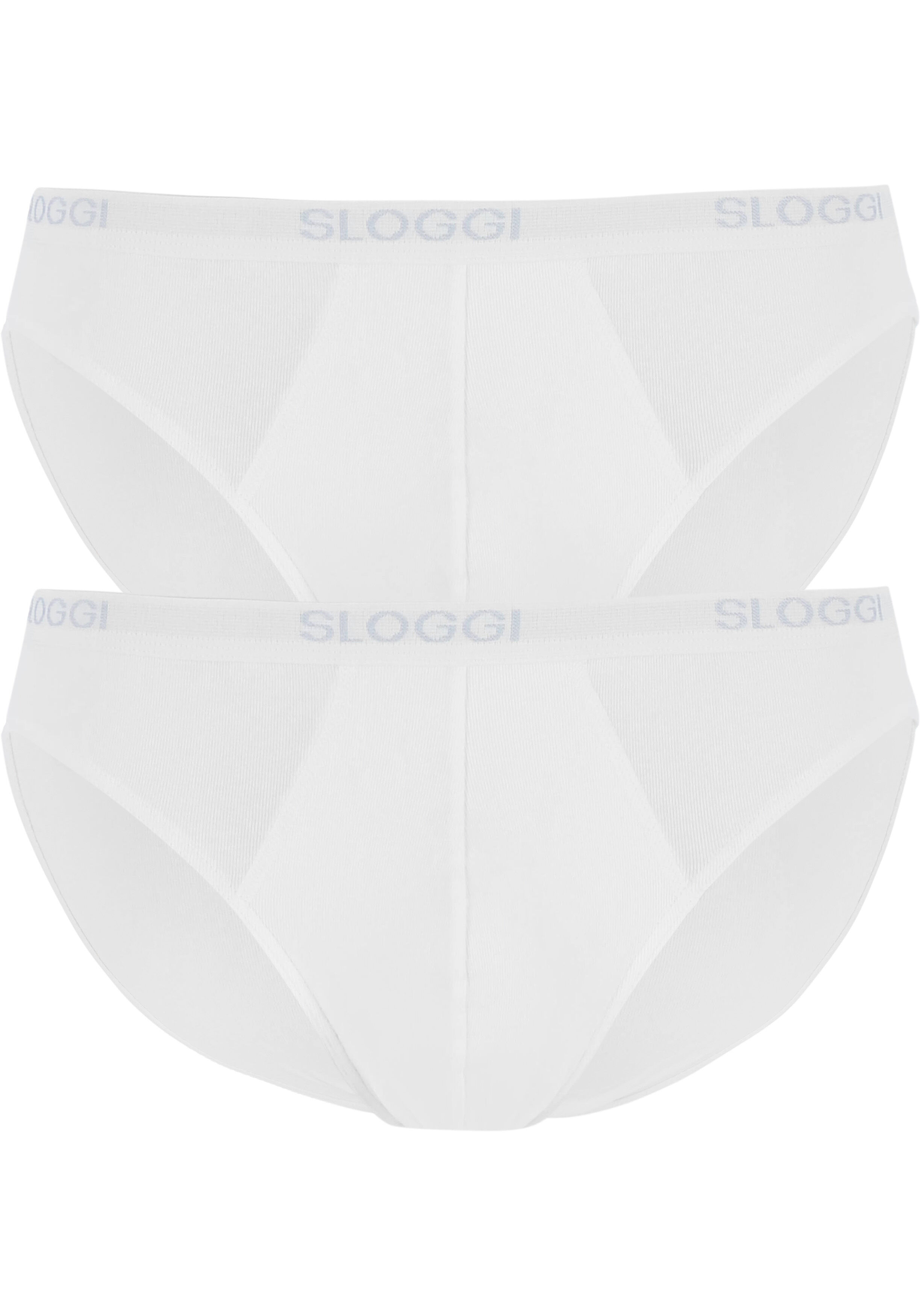 Sloggi Men Basic Mini, heren slips (2-pack), wit