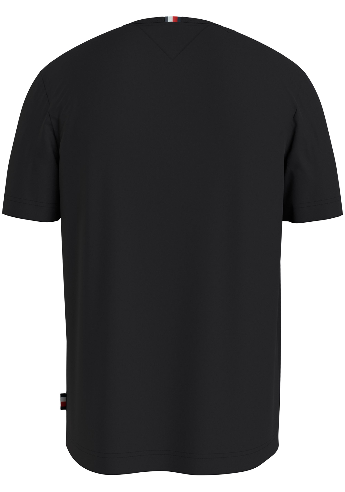 image_3_MW0MW34389BDS_B_C4101wid2000amphei2000ampop_usm1710 Tommy Hilfiger Hilfiger Ath Stack Tee, heren T-shirt korte mouw O-hals, zwart