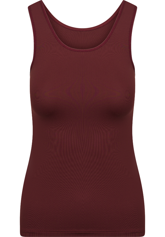 RJ Bodywear Pure Color dames top (1-pack), hemdje met brede banden, port RJ Bodywear Pure Color dames top (1-pack), hemdje met brede banden, port