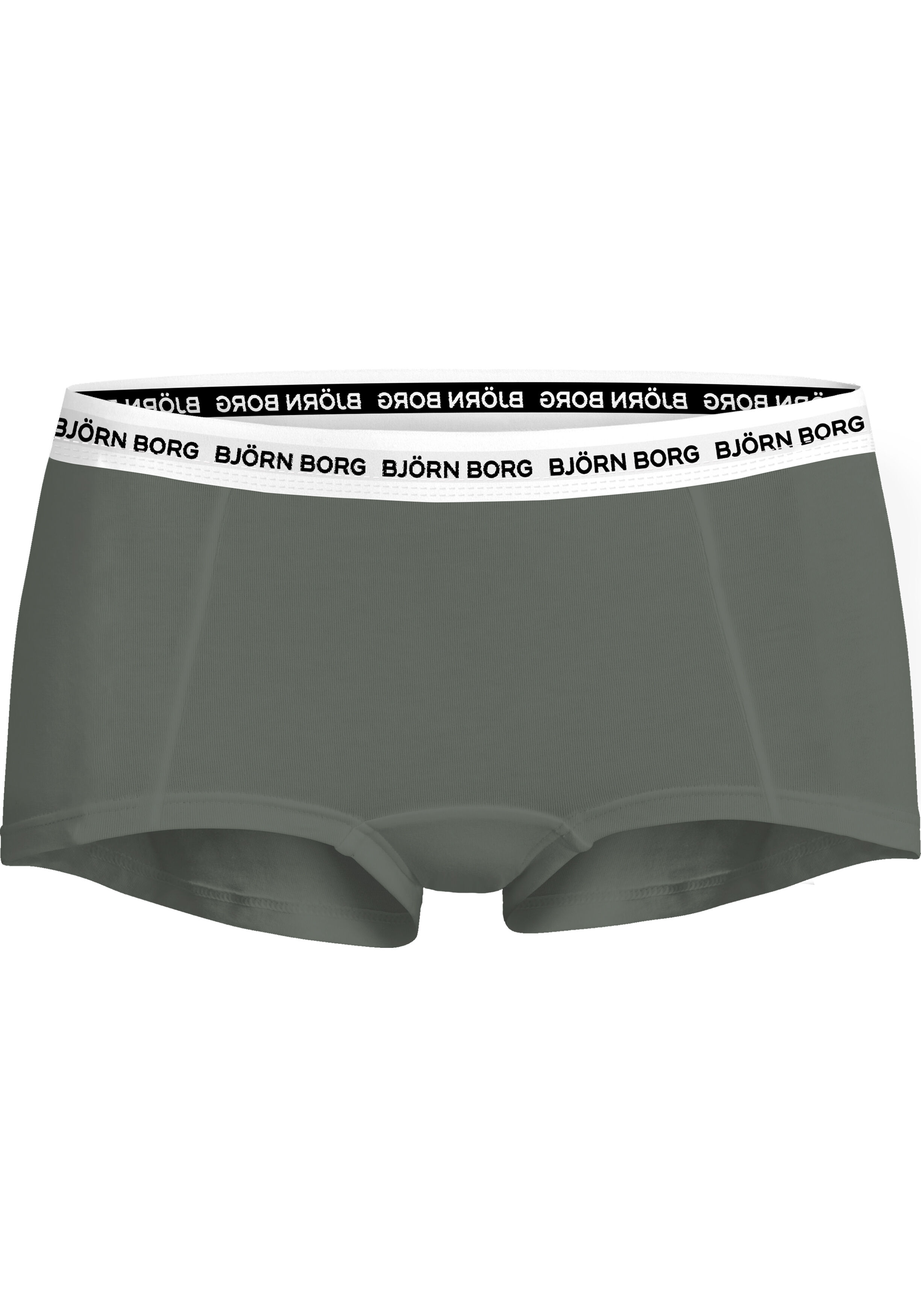 Bjorn Borg dames Core minishorts, boxers korte pijpen (3-pack), wit, groen, zwart
