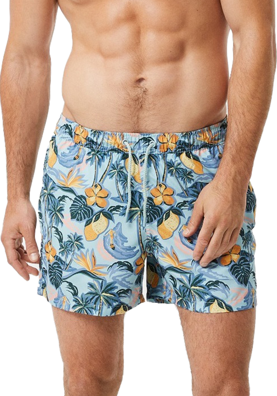 Bjorn Borg Print Swim Shorts, heren zwembroek, citroenen print Bjorn Borg Print Swim Shorts, heren zwembroek, citroenen print