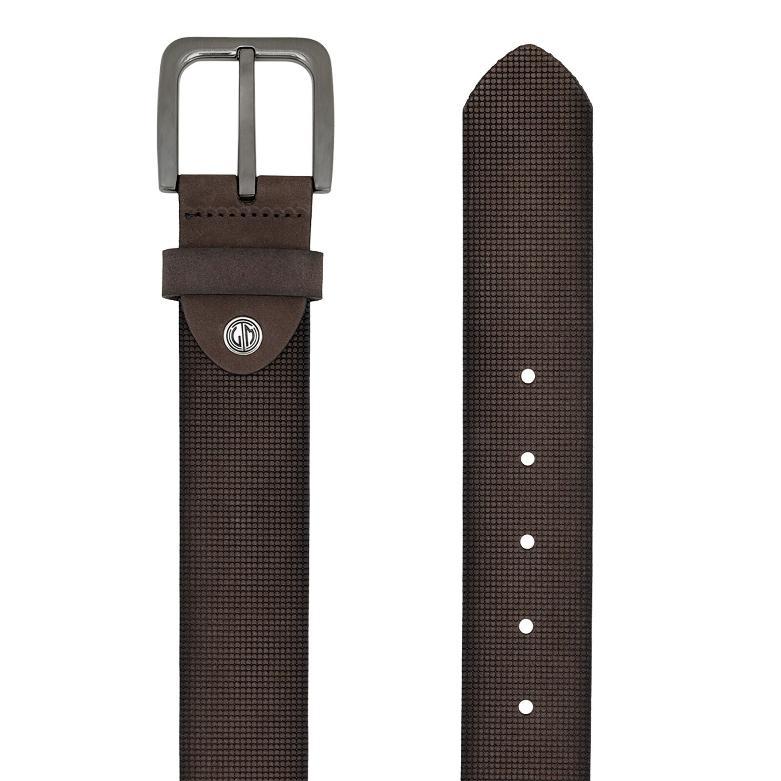 LINDENMANN leren heren riem, bruin