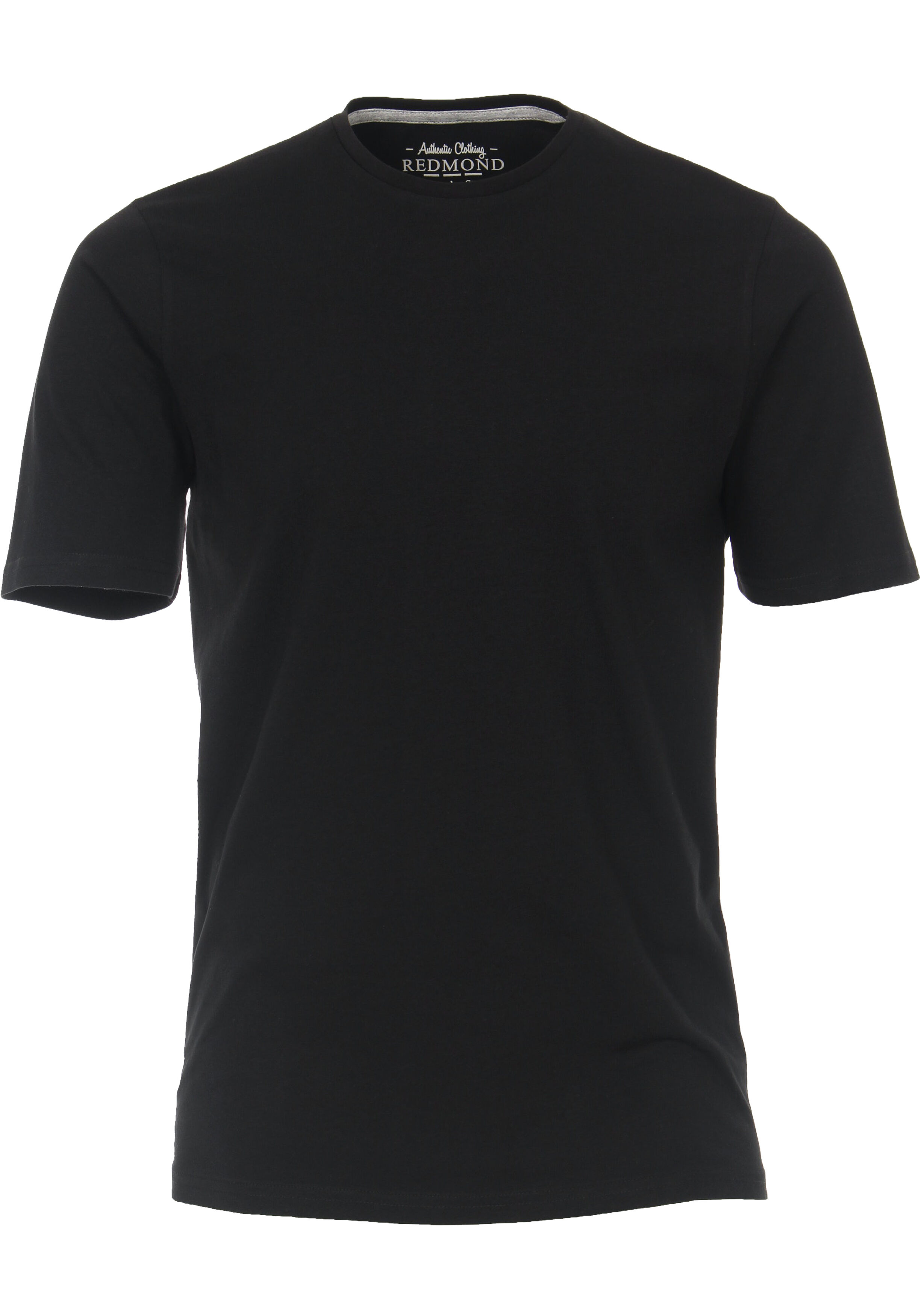 Redmond regular fit T-shirt, korte mouw O-hals, zwart