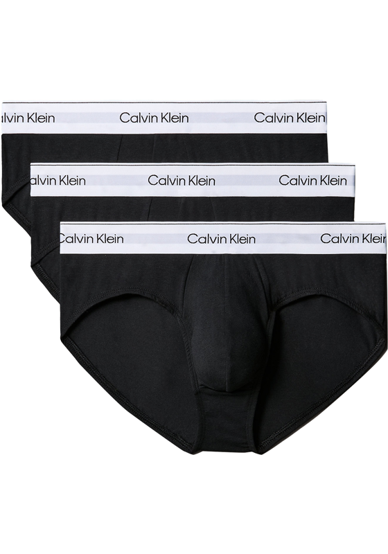 Calvin Klein Modern Cotton Hipster briefs (3-pack), heren slips, zwart Calvin Klein Modern Cotton Hipster briefs (3-pack), heren slips, zwart