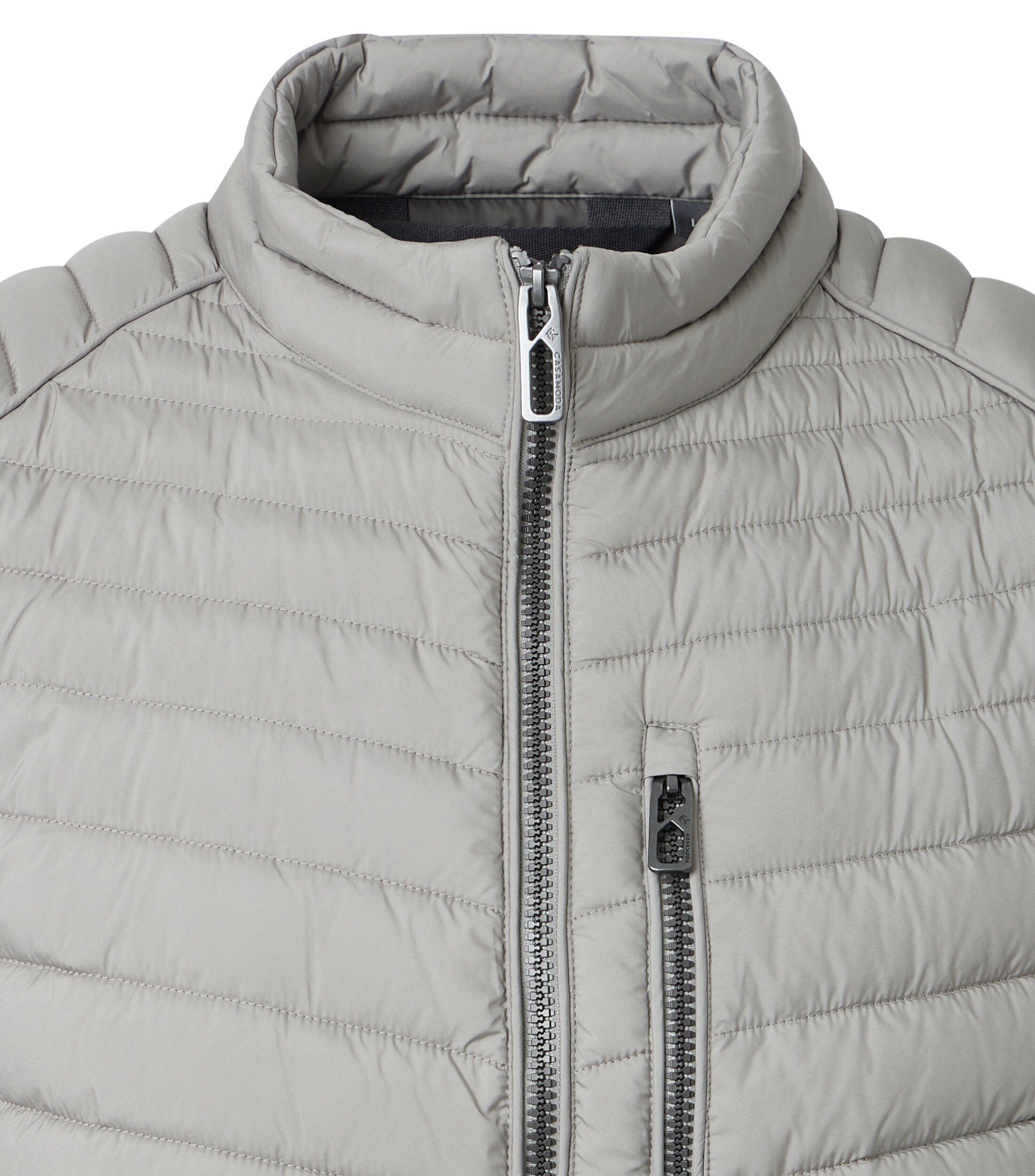 CASA MODA comfort fit bodywarmer, grijs, wit