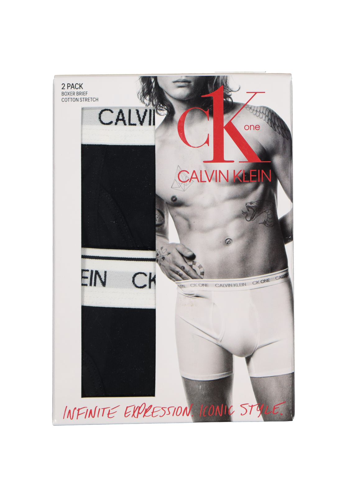 4-8719852341170_calvin_klein_boxer_2p_HR Calvin Klein CK ONE Cotton boxer brief (2-pack), heren boxer lang met gulp, zwart