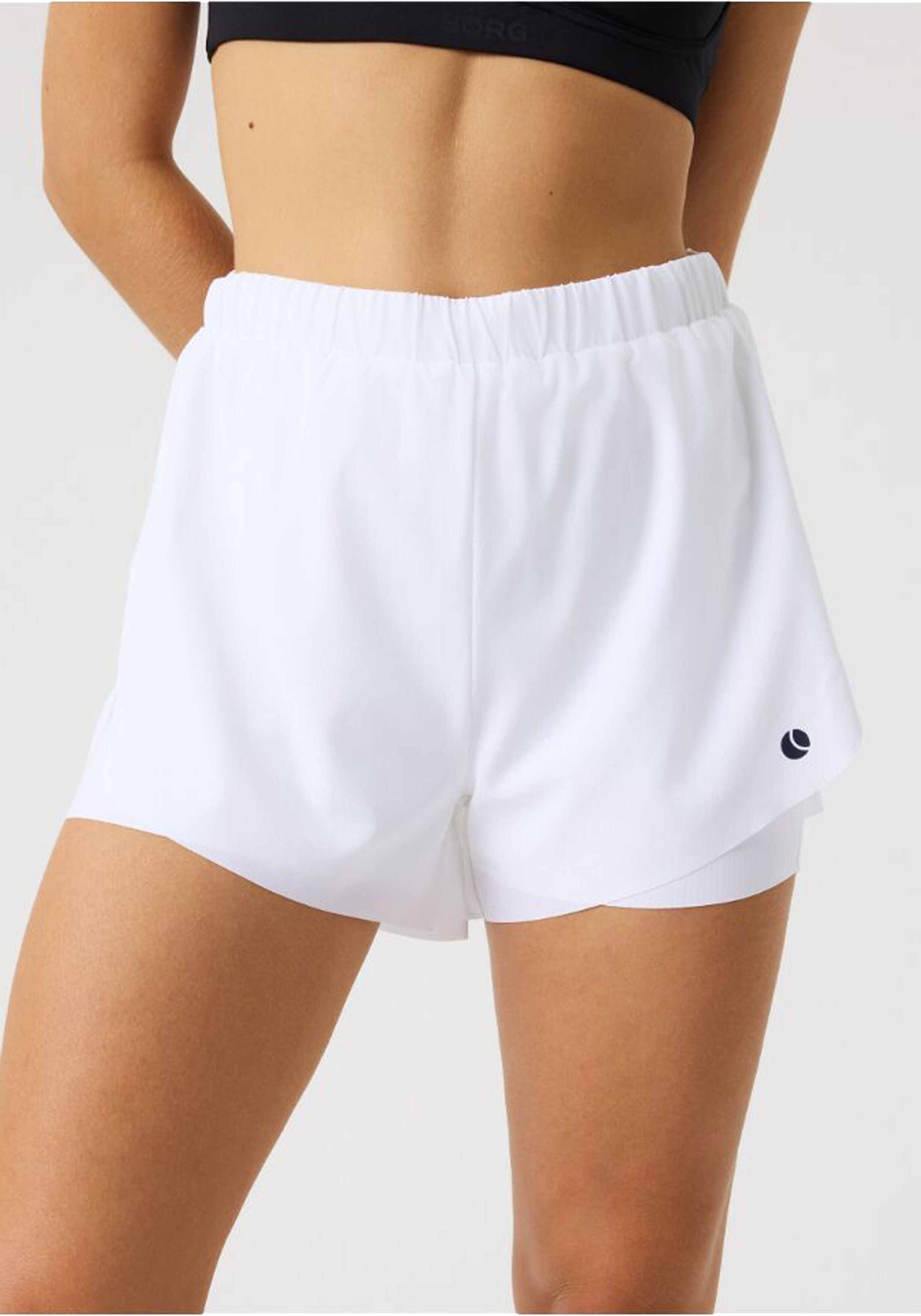 Bjorn Borg dames Ace 2 In 1 Shorts, korte sportbroek, wit