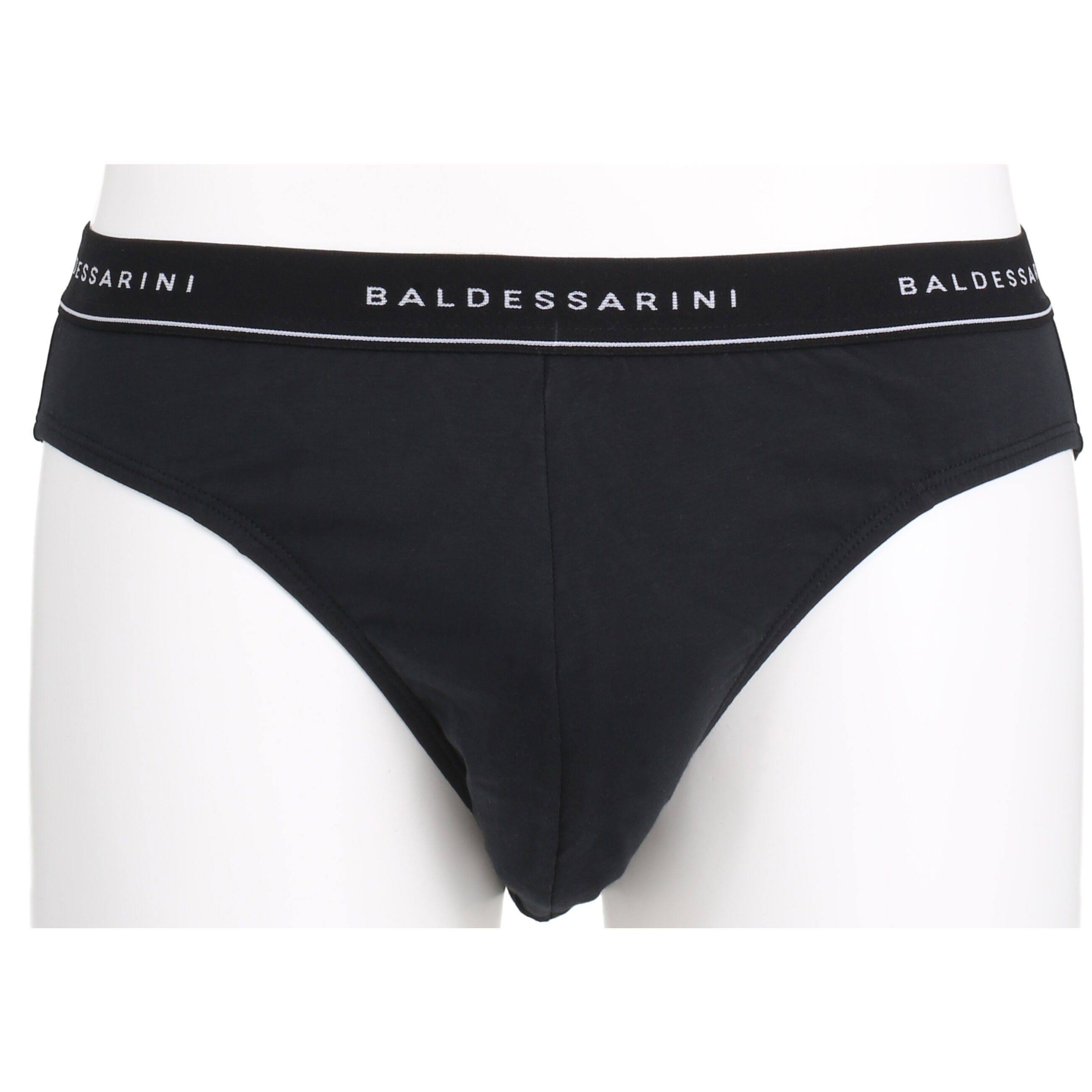 BALDESSARINI heren minislip met gulp (3-pack), zwart