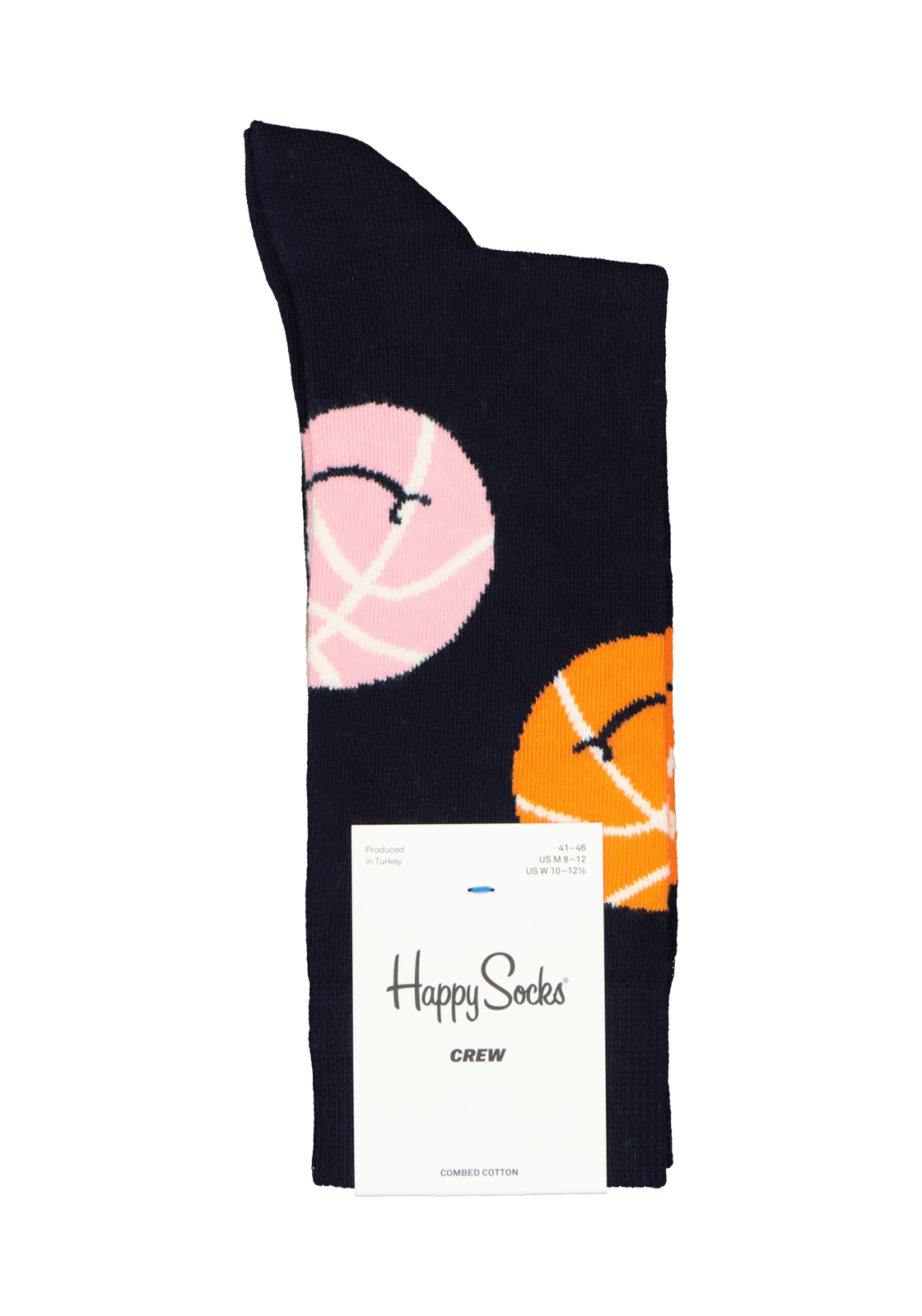 3-7333102463200_happy_socks_HR Happy Socks Balls Sock, unisex sokken, blauw met ballen