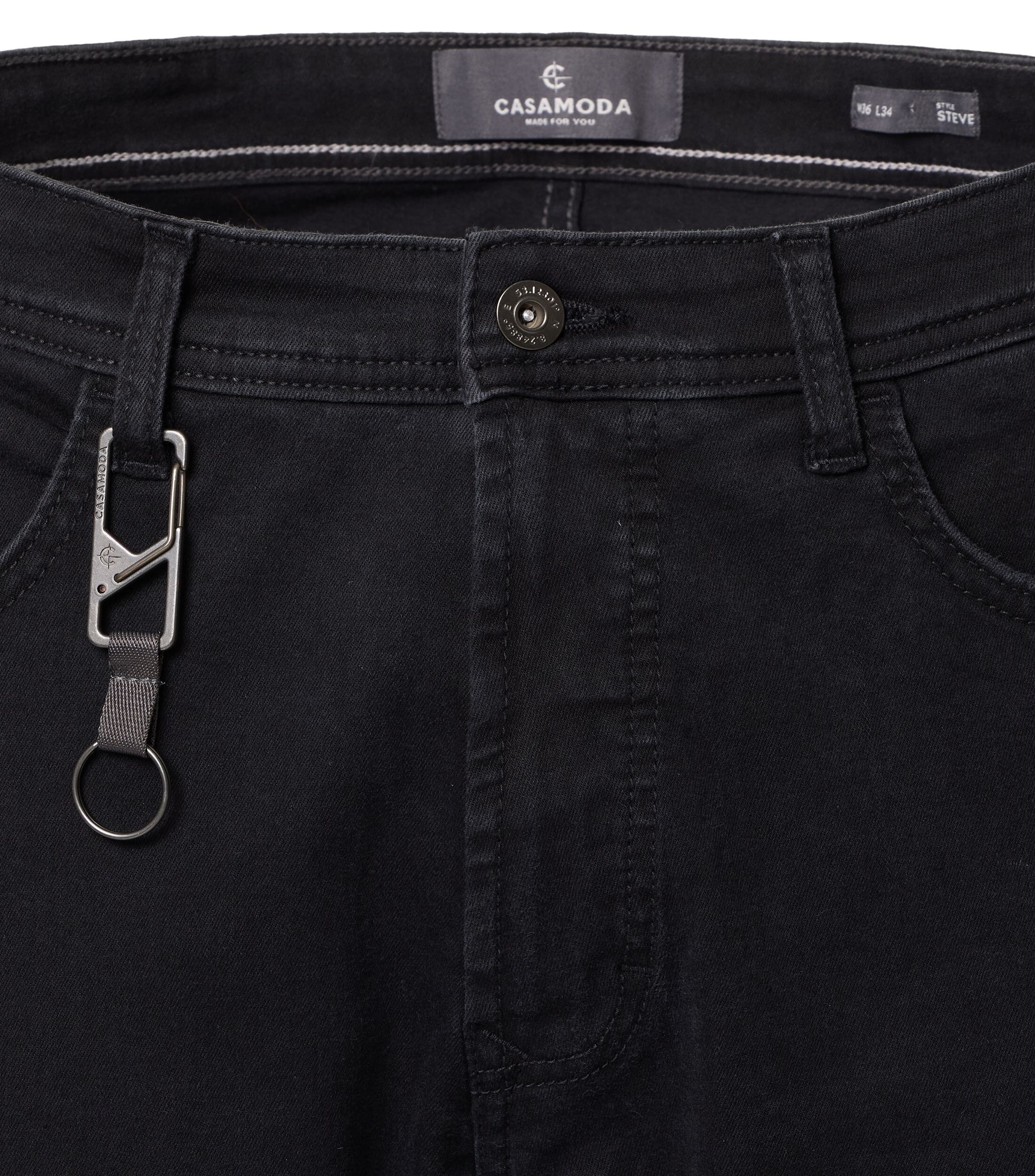 CASA MODA jeans STEVE, heren 5-pocket spijkerbroek, zwart