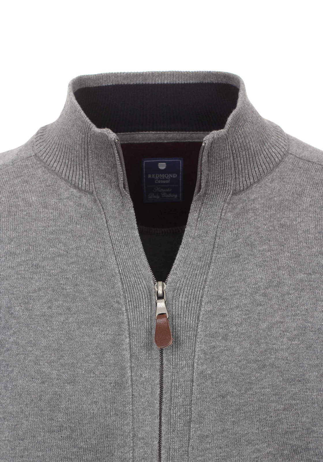 4-4049807430432-redmond-vest_HR Redmond heren vest katoen, met rits, grijs