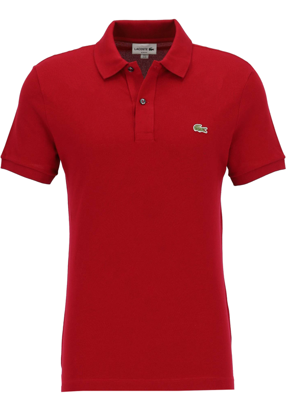 Lacoste Slim Fit polo, bordeaux rood Lacoste Slim Fit polo, bordeaux rood