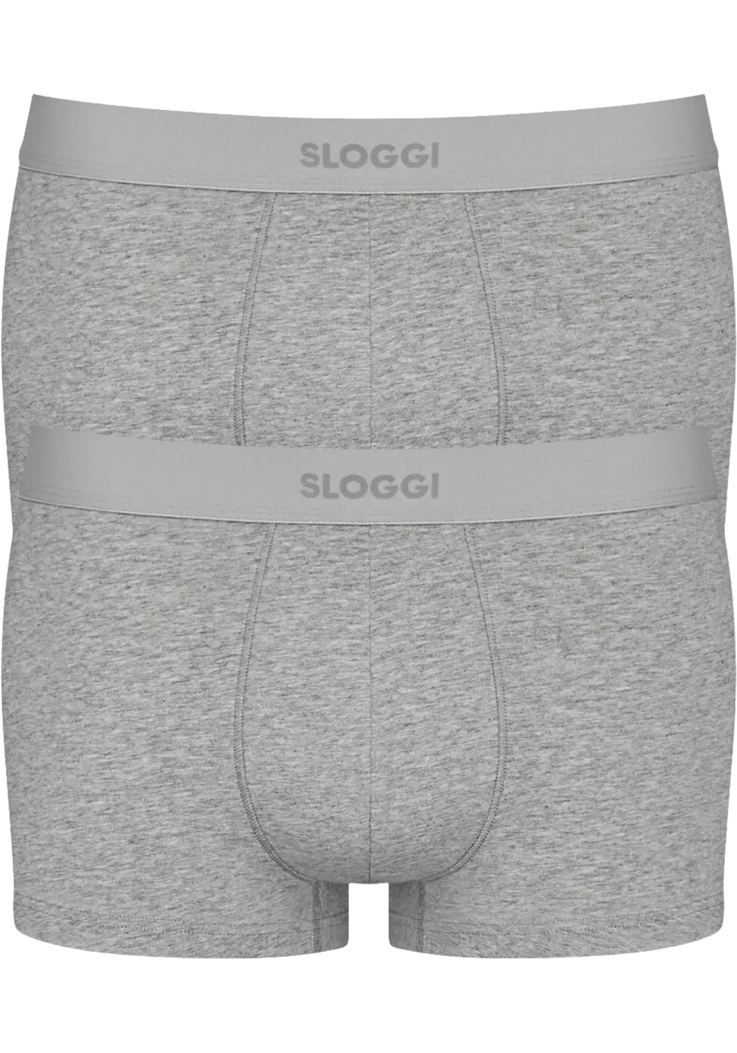Sloggi Men EVER Ease Hipster, heren boxershort korte pijp (2-pack), donkergrijs melange