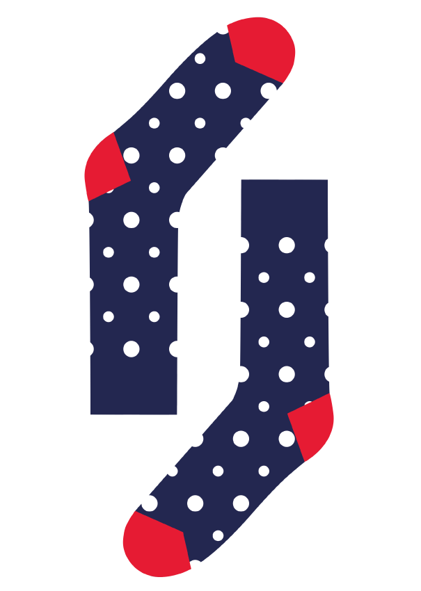 Happy Socks Mixed Dot Sock, unisex sokken