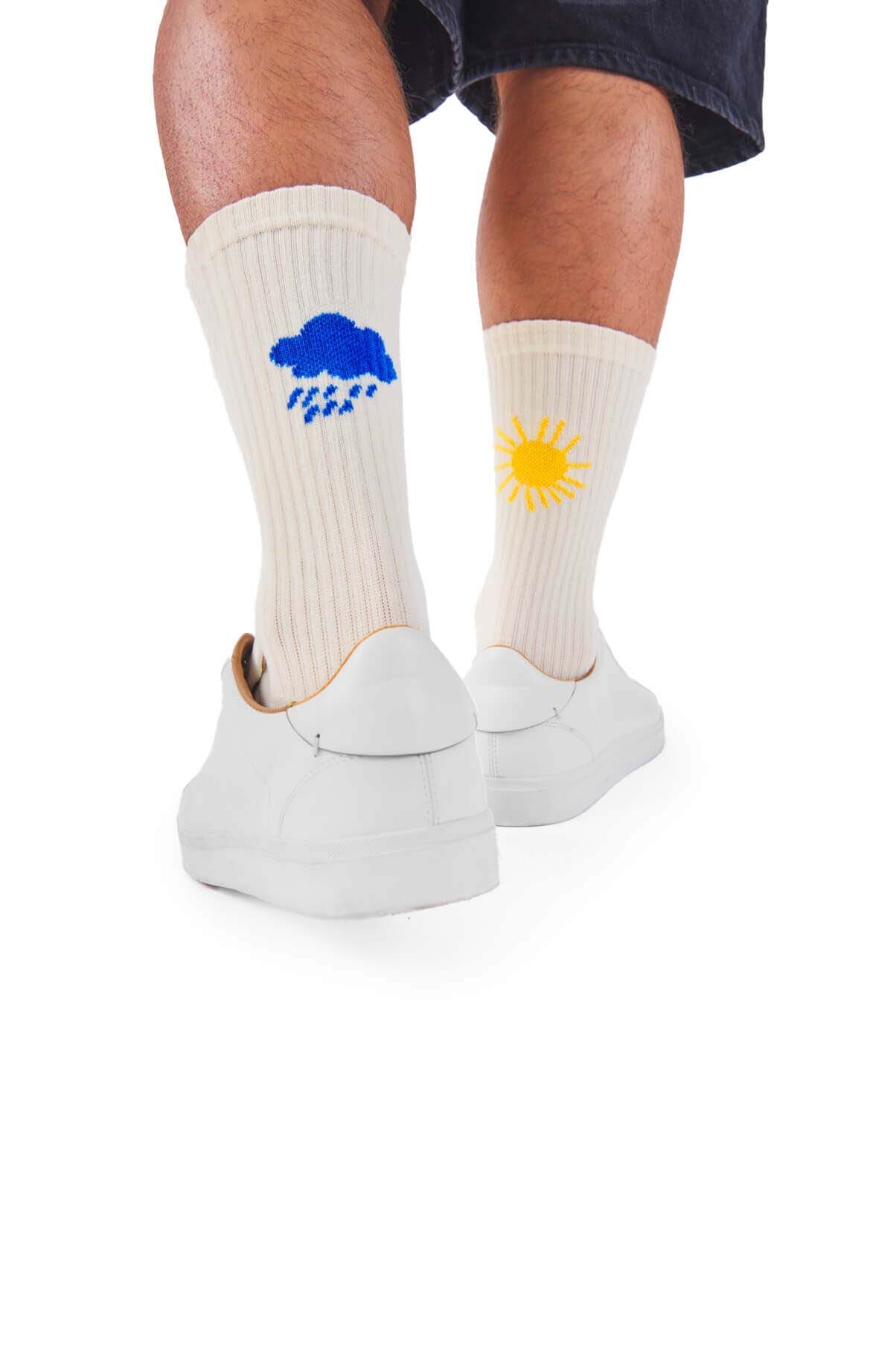 Many Mornings unisex sportsokken, Sunny Rain