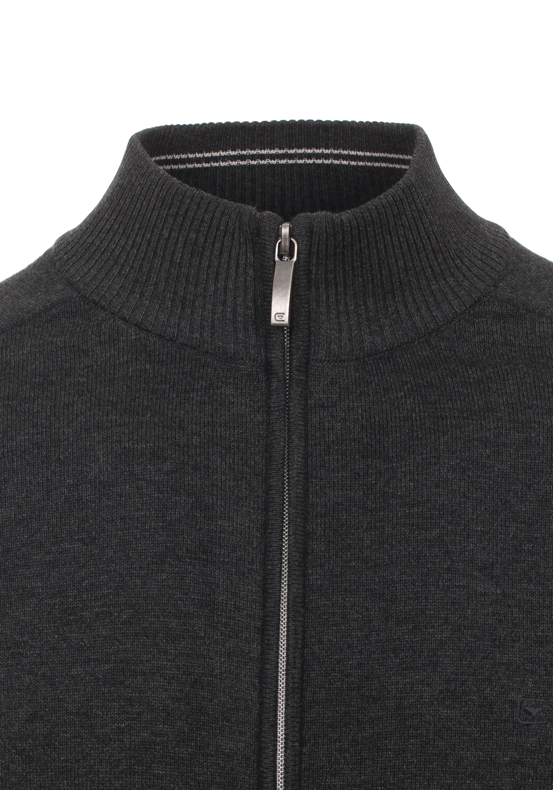 3-4060031197205-casa-moda-vest_HR CASA MODA heren vest katoen, met rits, antraciet